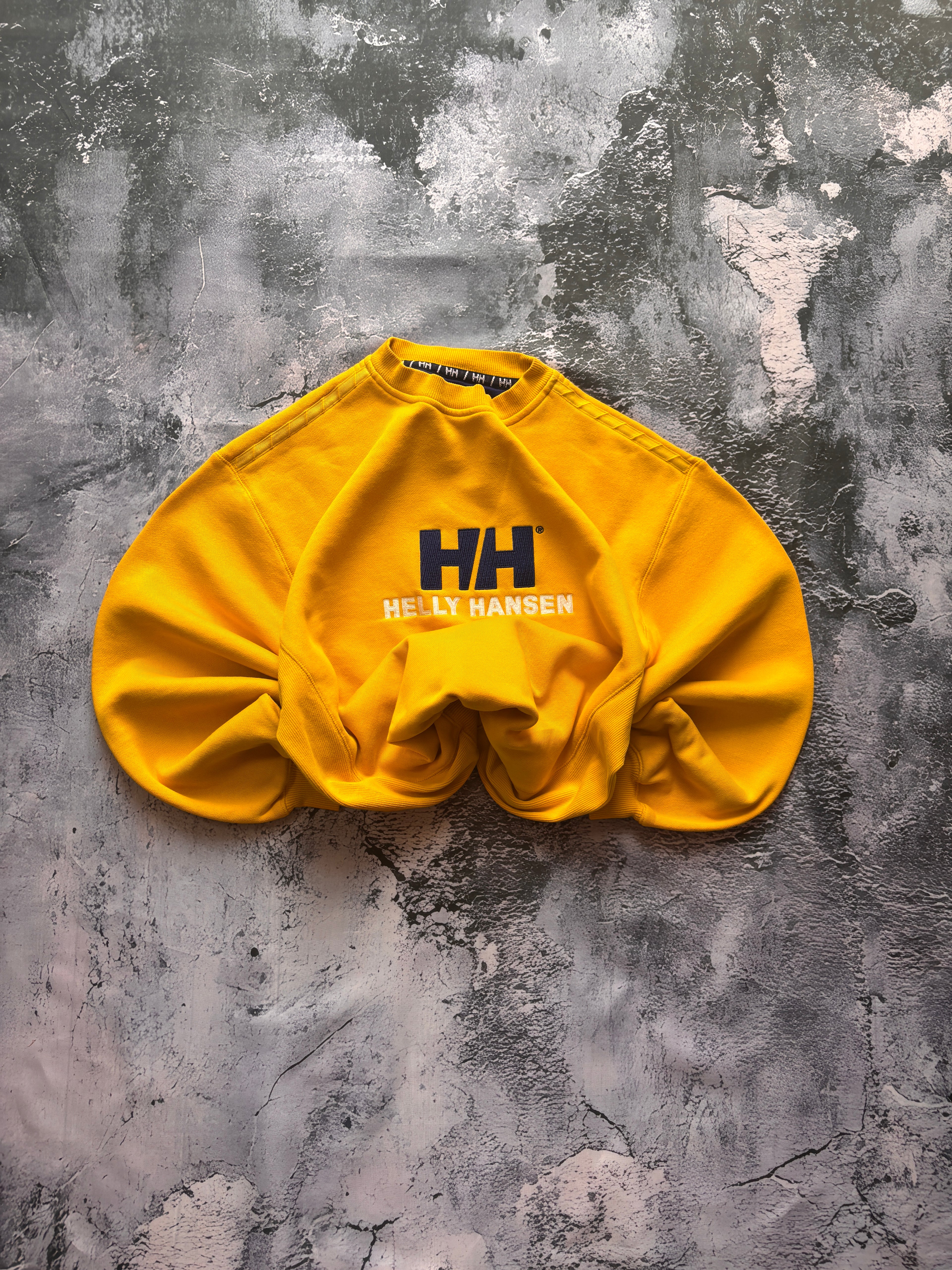 CREWNECK VINTAGE ŻÓŁTY HELLY HANSEN