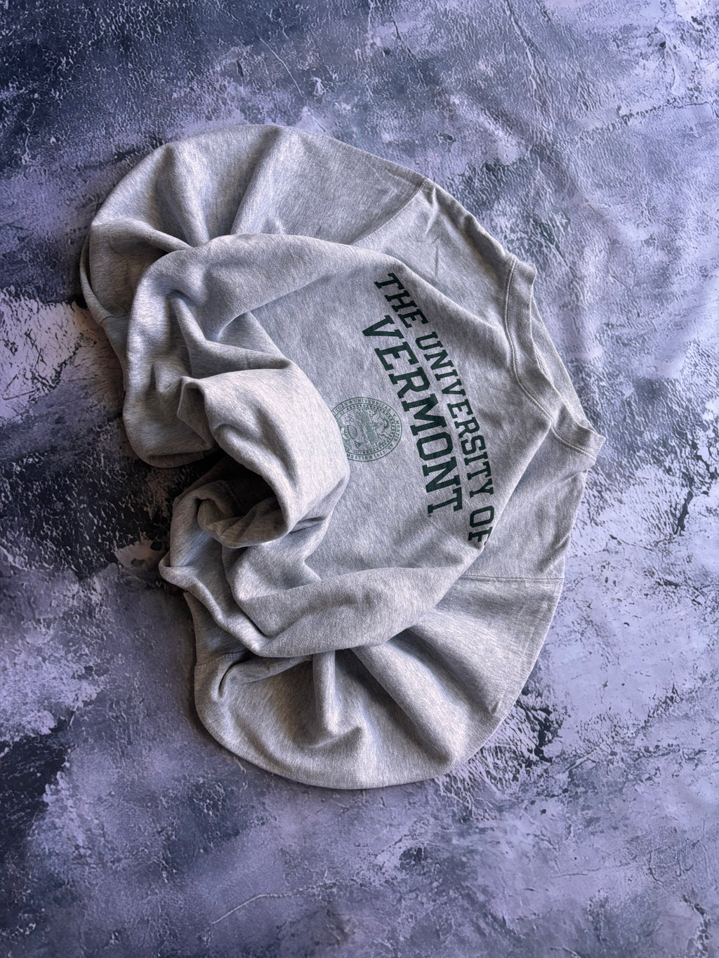 Bluza crewneck VERMONT vintage szara oversize retro