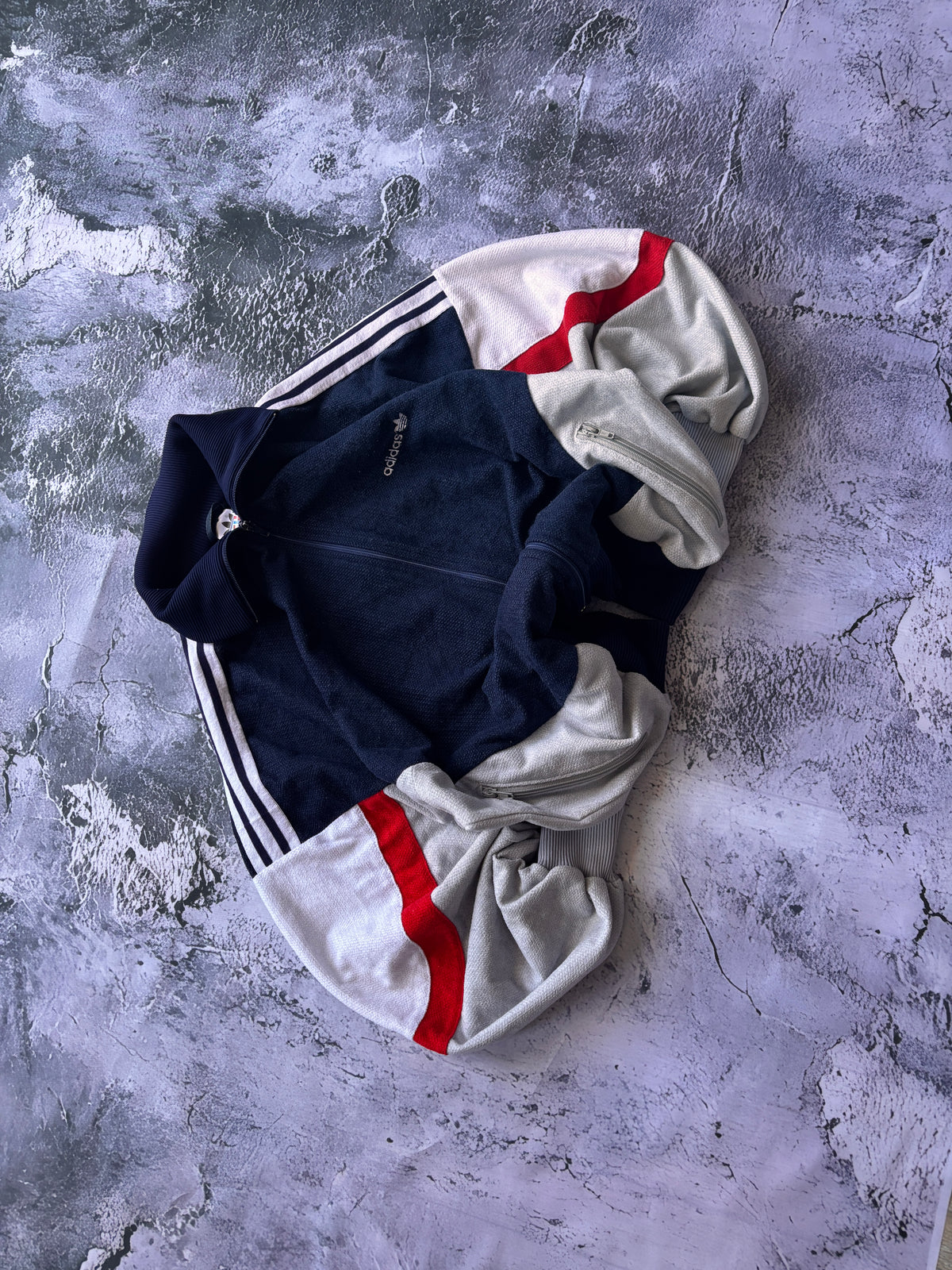 VINTAGE ADIDAS BLUZA ZIP OVERSIZE LATA 90 VINTAGE