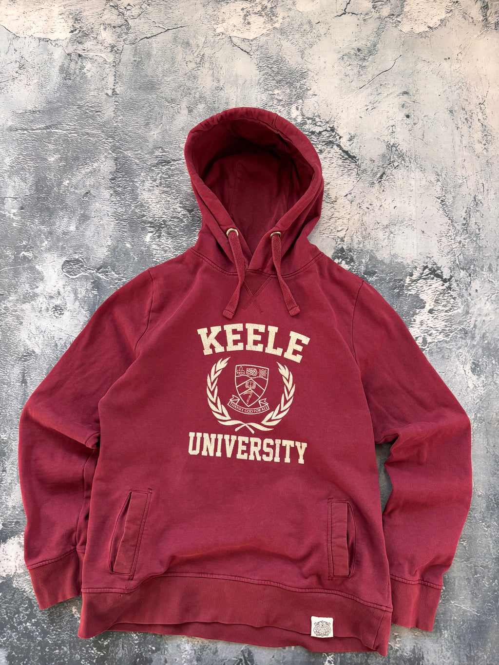 Bluza college oversize burgund viral