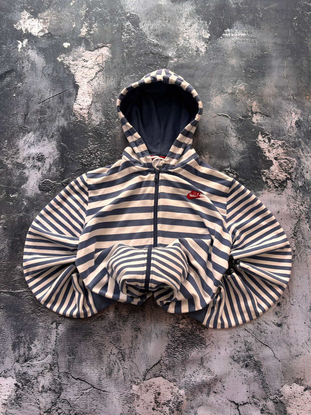 bluza zip hoodie  błękitna vintage Nike oversize