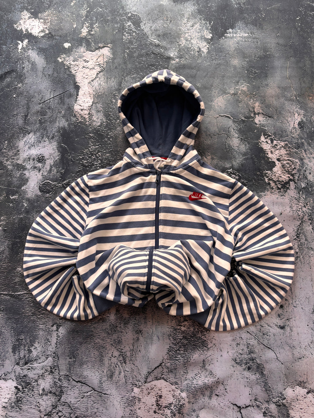 bluza zip hoodie  błękitna vintage Nike oversize