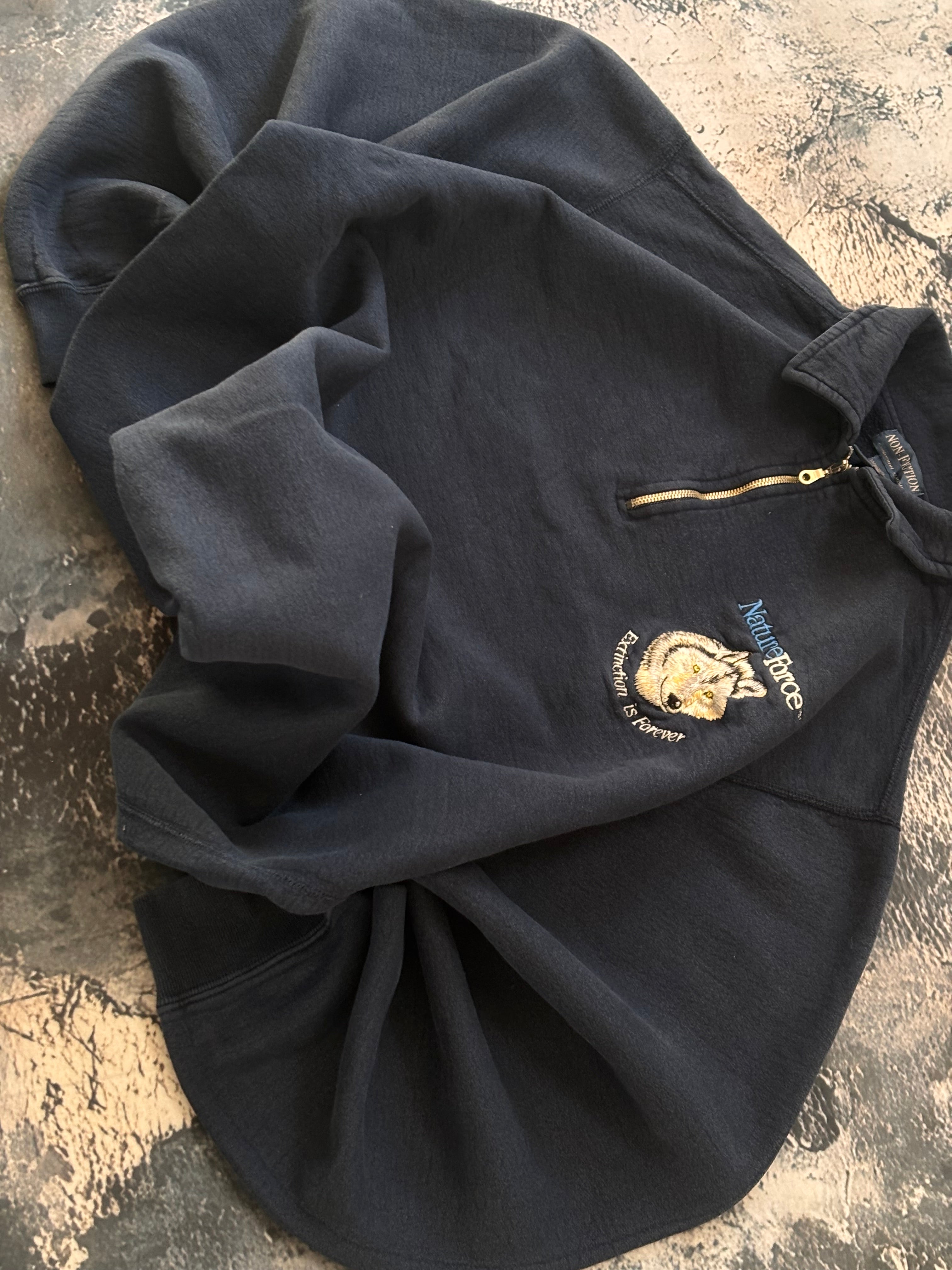 Bluza crewneck vintage wilk haft