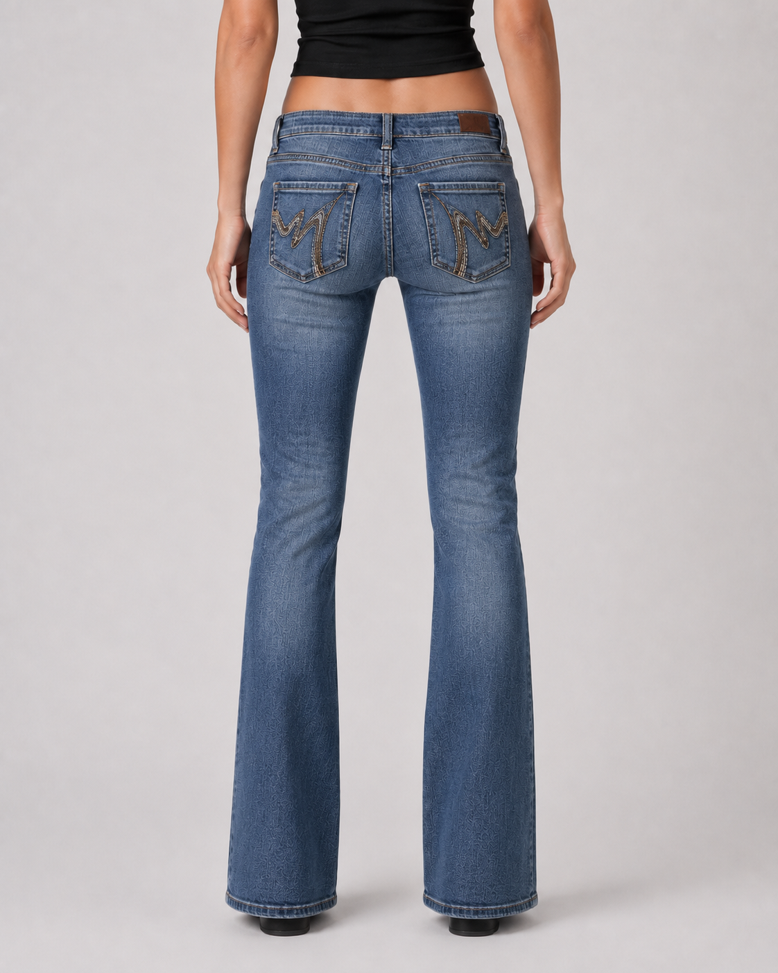 Jeans spodnie vintage retro granat