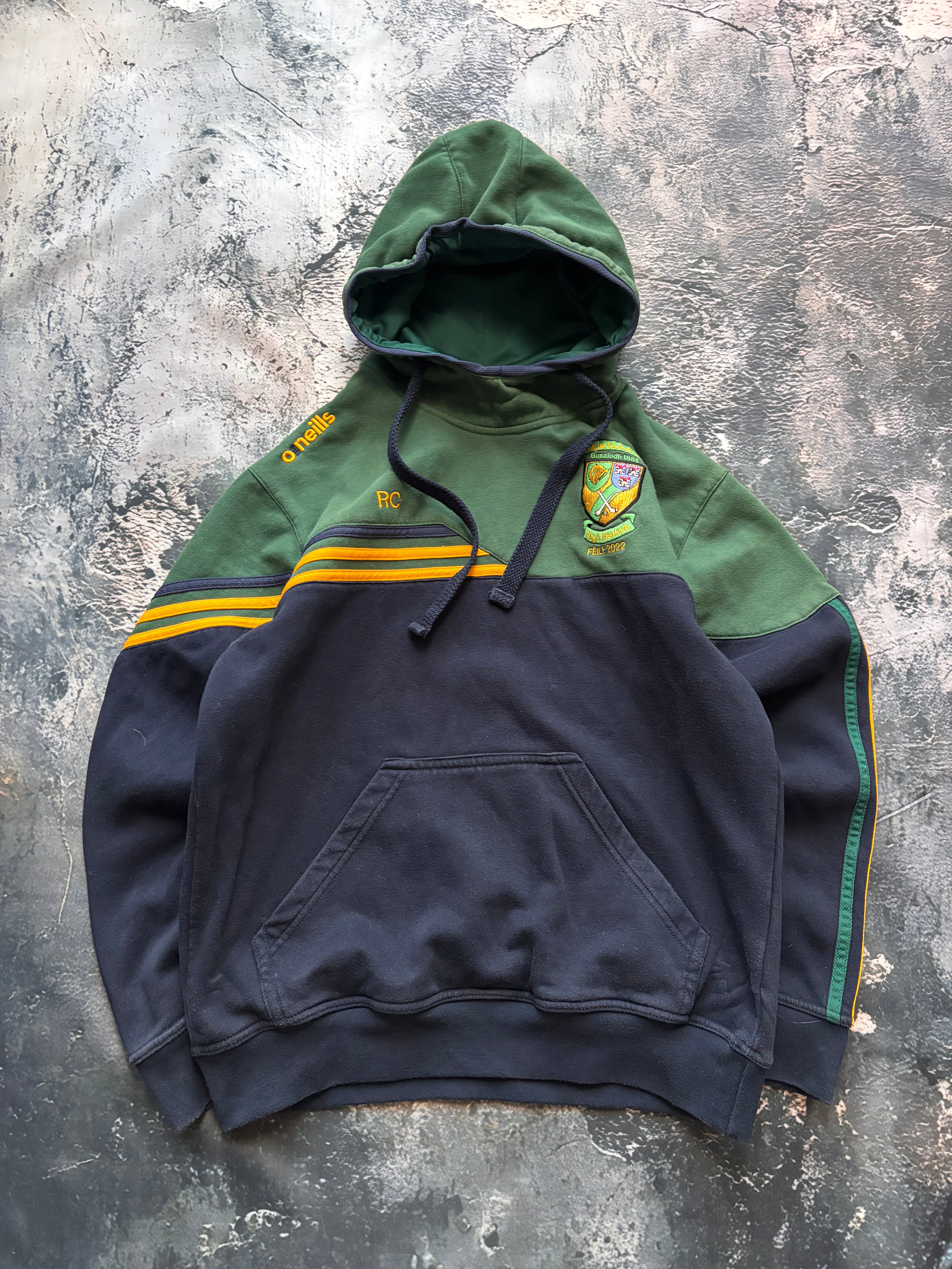 bluza hoodie ciemnozielona piłkarska RC FEILE w stylu retro