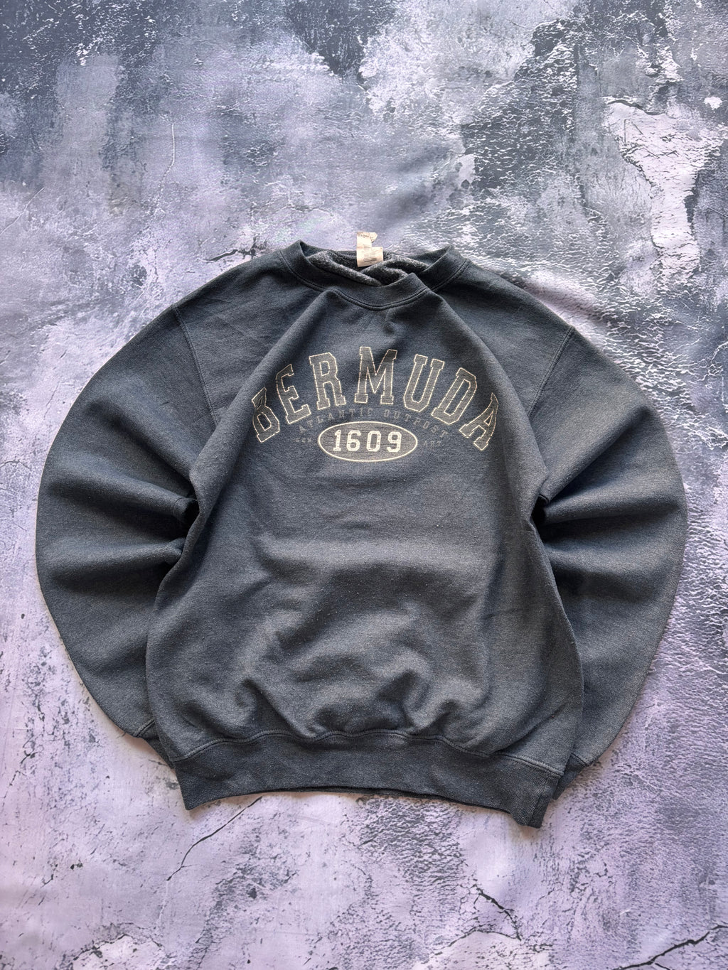 bluza crewneck vintage BERMUDA  szara