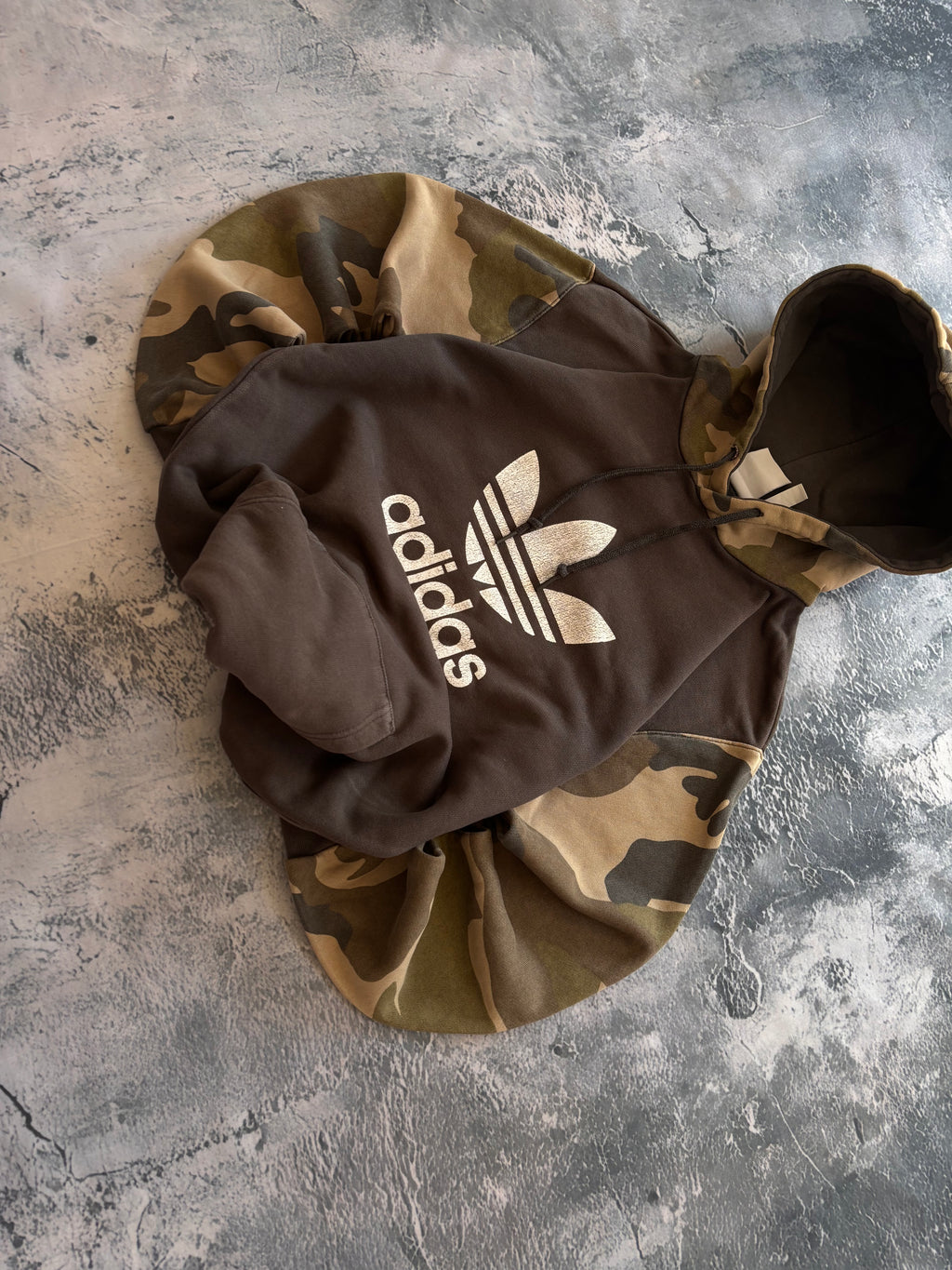 Bluza adidas camo oversize vintage oldschool retro 90s streetwear logo