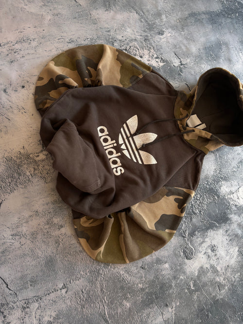Bluza adidas camo oversize vintage oldschool retro 90s streetwear logo