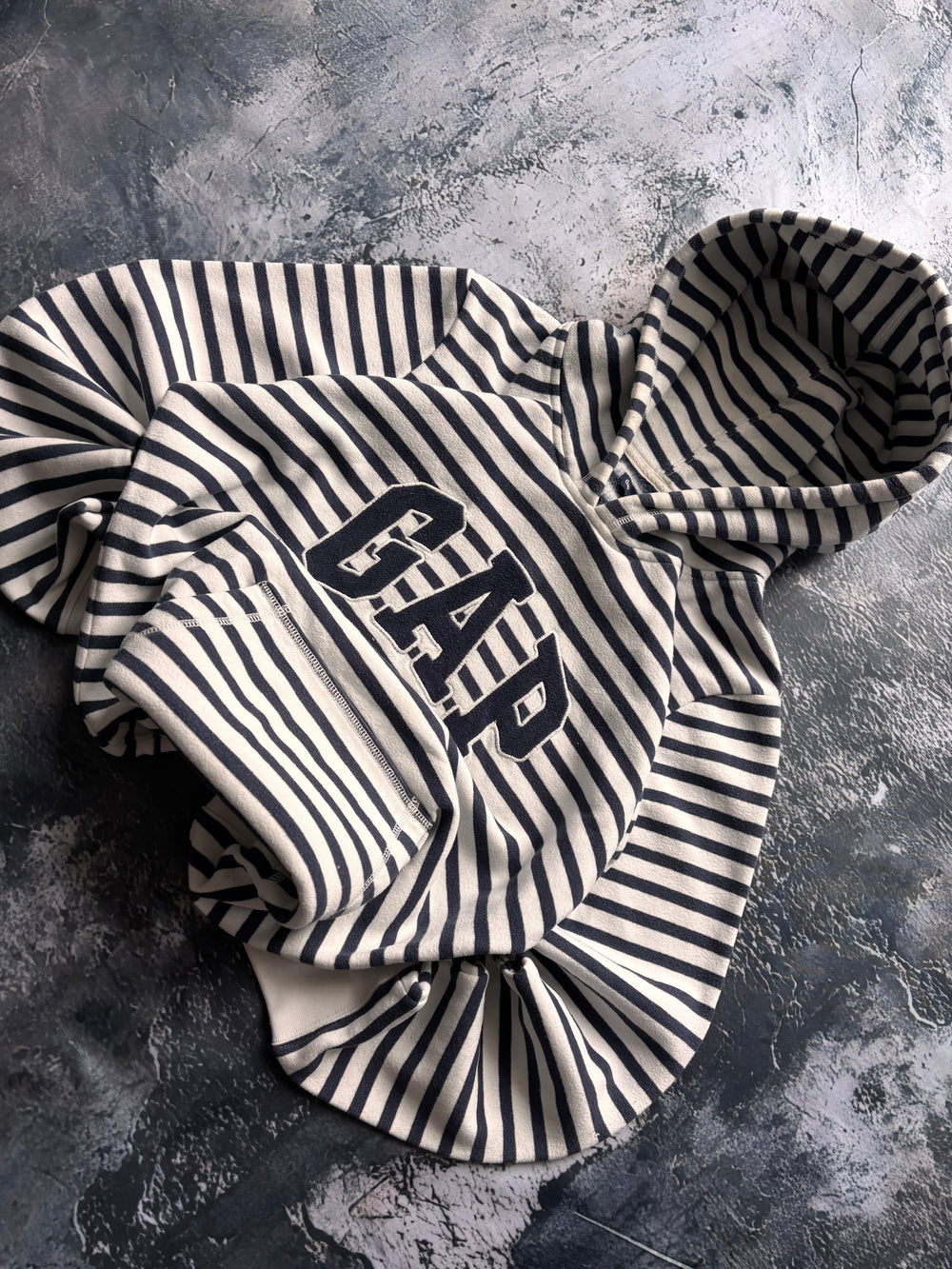 bluza hoodie Gap paski stripes vintage 90s retro