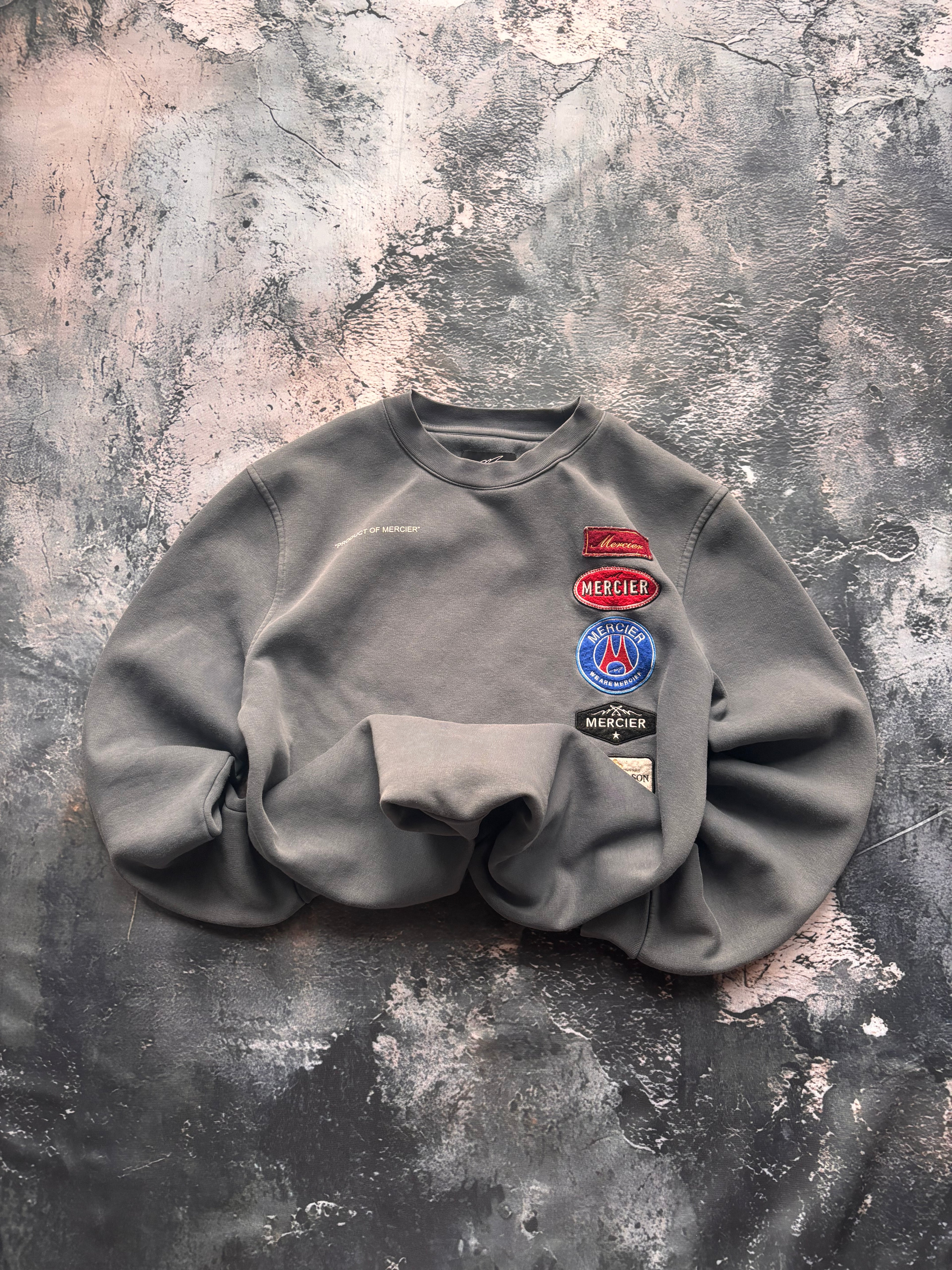 bluza crewneck haft vintage oversize