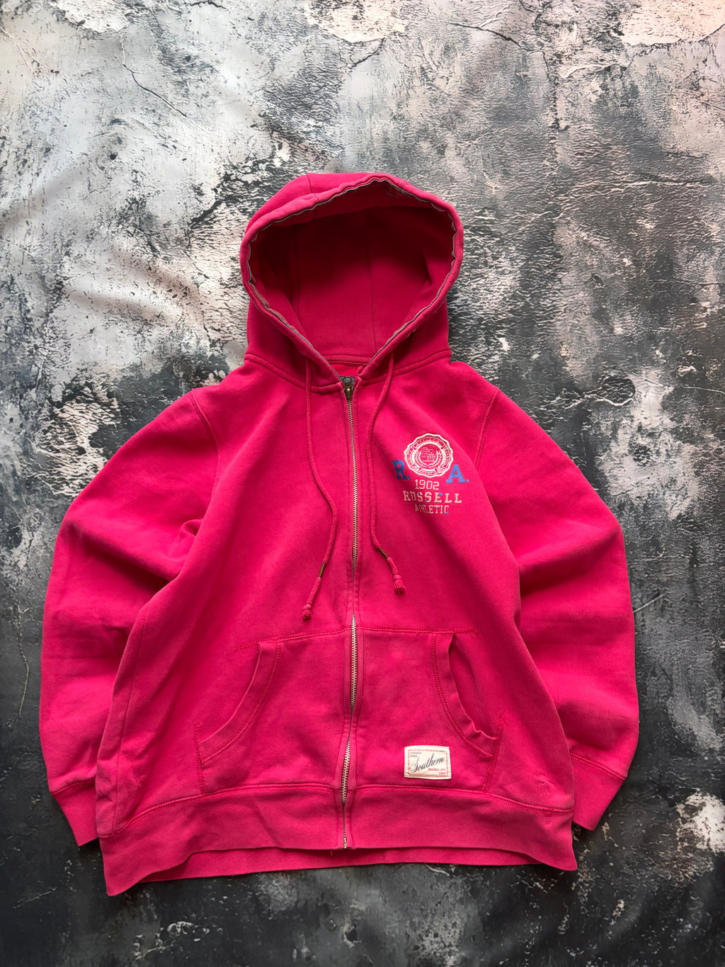 bluza hoodie pink różowa AMERICAN RUSSEL 1992 oversize