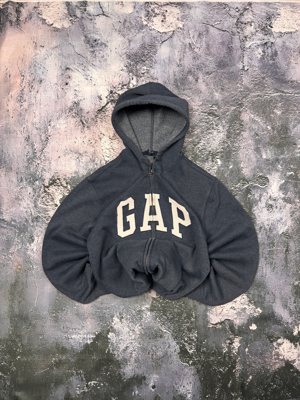 BLUZA HOODIE GAP VINTAGE RETRO GRANATOWA BASIC