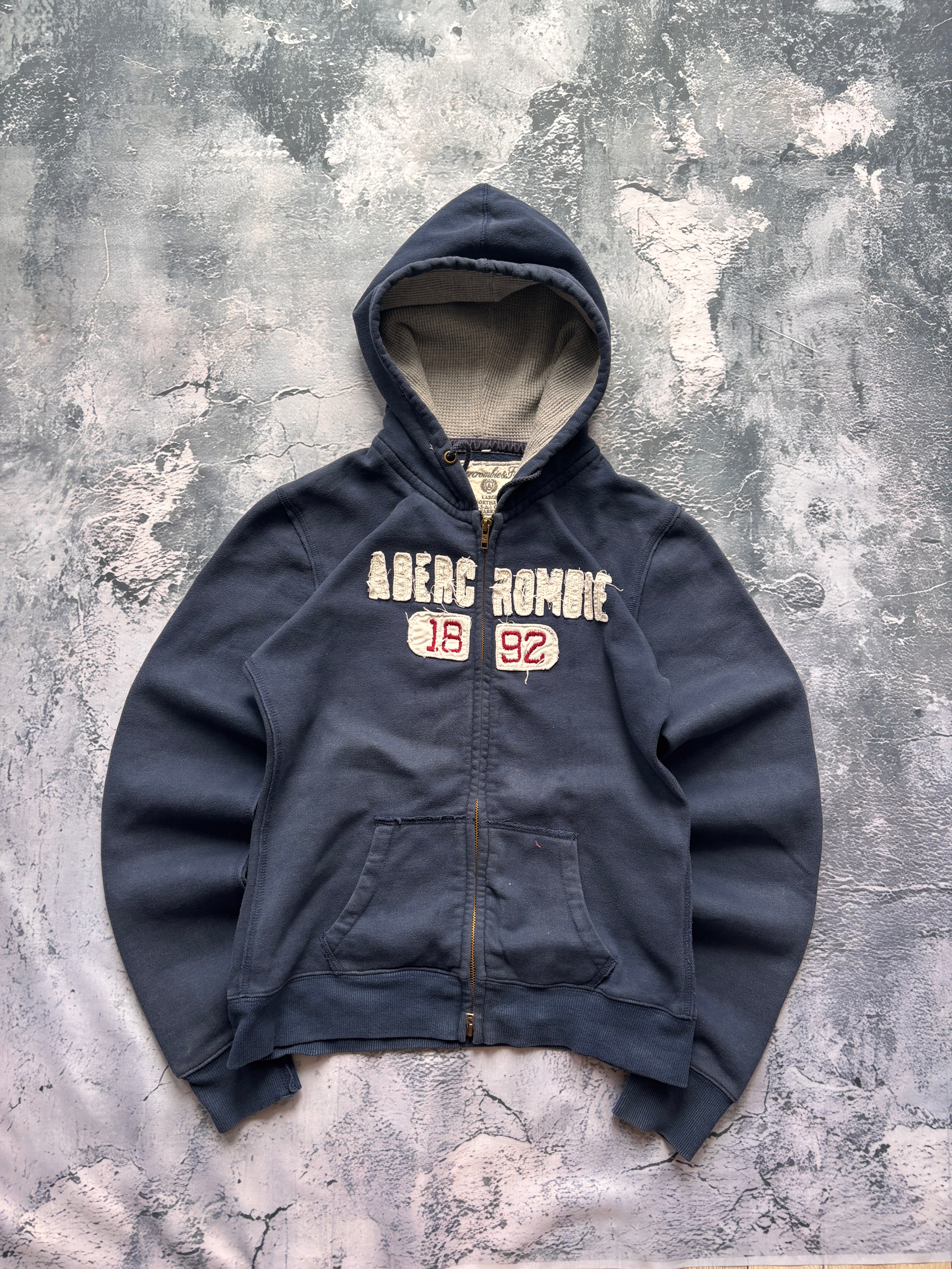 BLUZA ABRC VINTAGE PODWÓJNY ZIP RETRO PROSTY KRÓJ