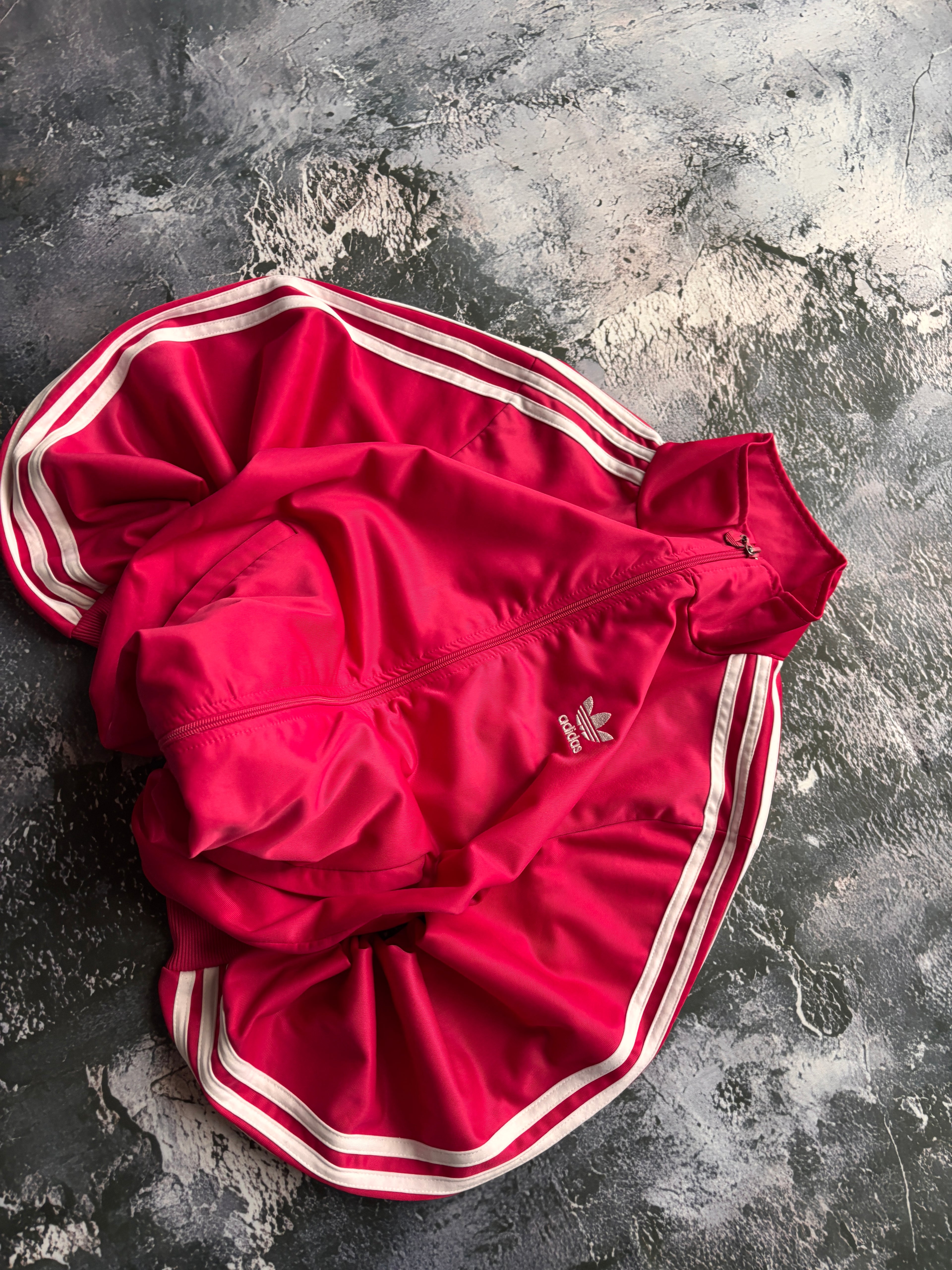 bluza zip pink w paski adidas vintage klasyk vintage