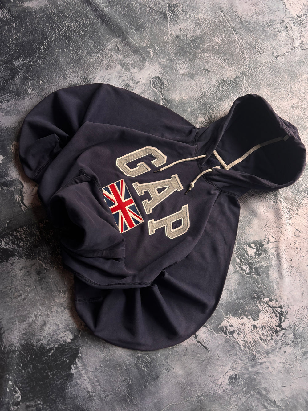 Bluza GAP granat flaga uk vintage