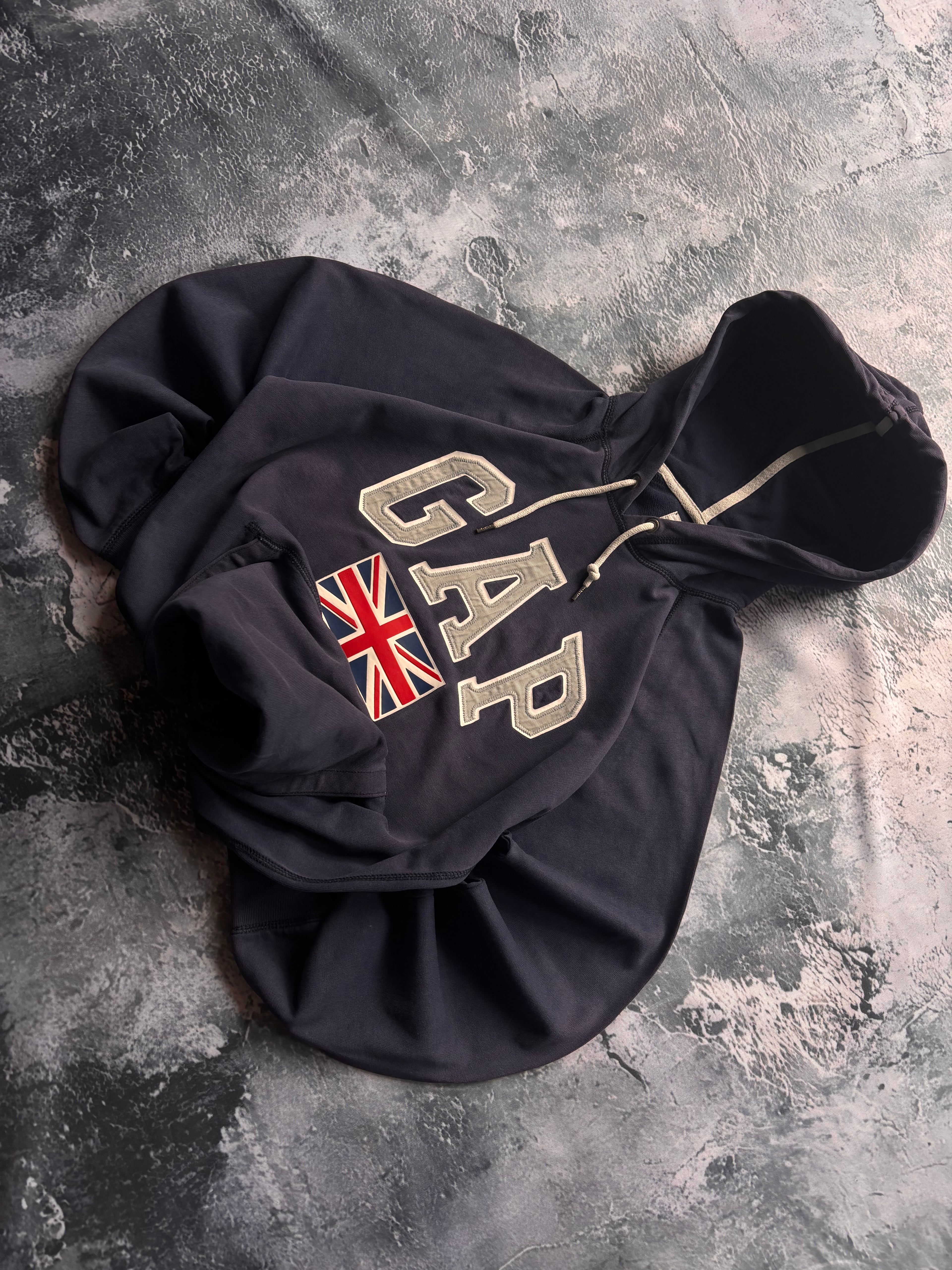 Bluza GAP granat flaga uk vintage