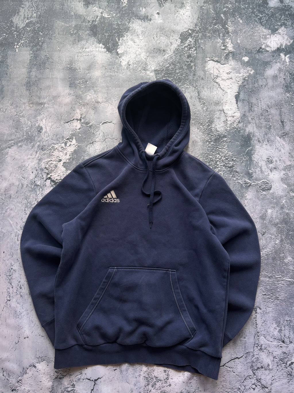 bluza hoodie Adidas granatowa basic retro usa oversize