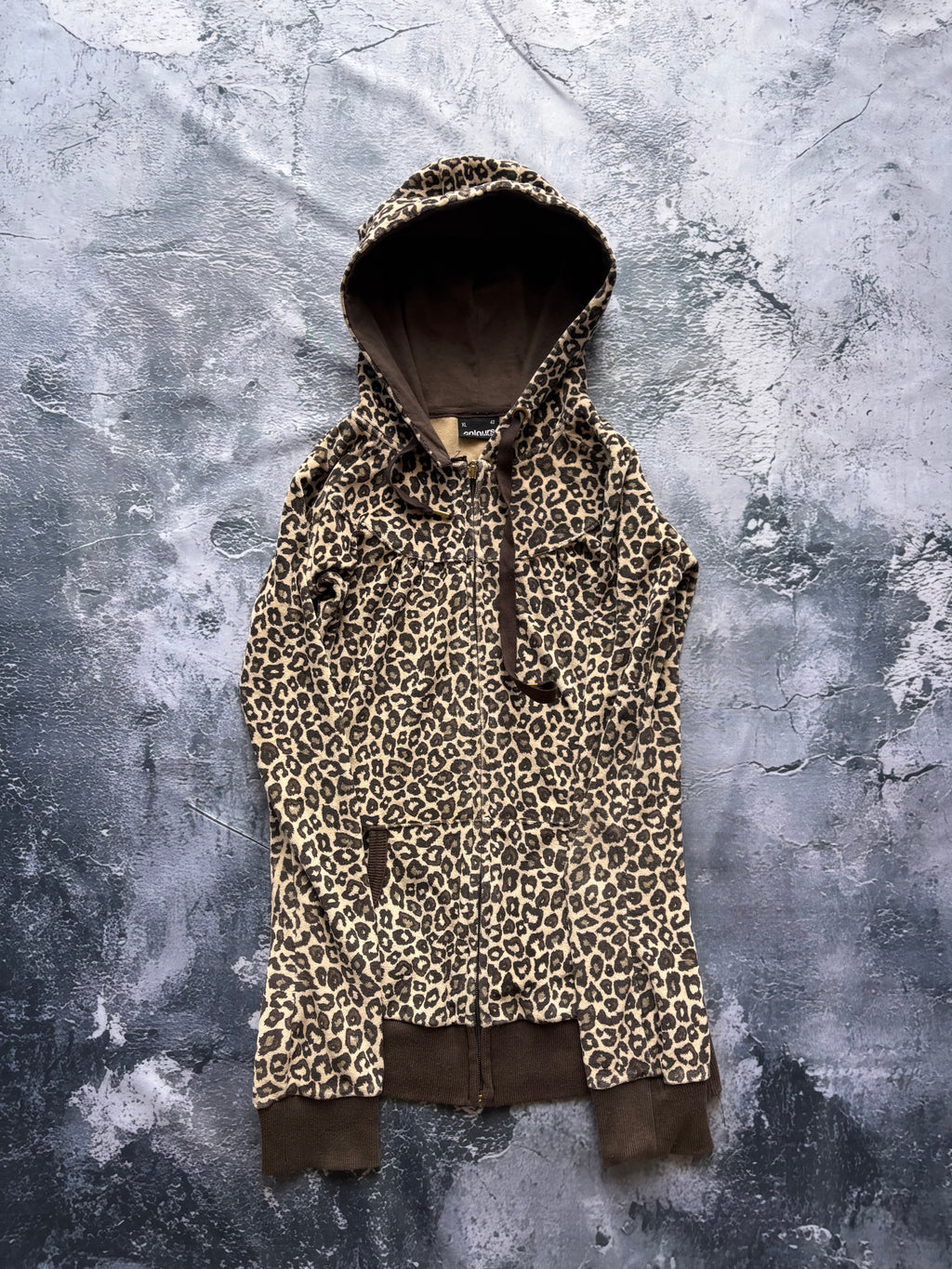 Bluza hoodie zip panterka