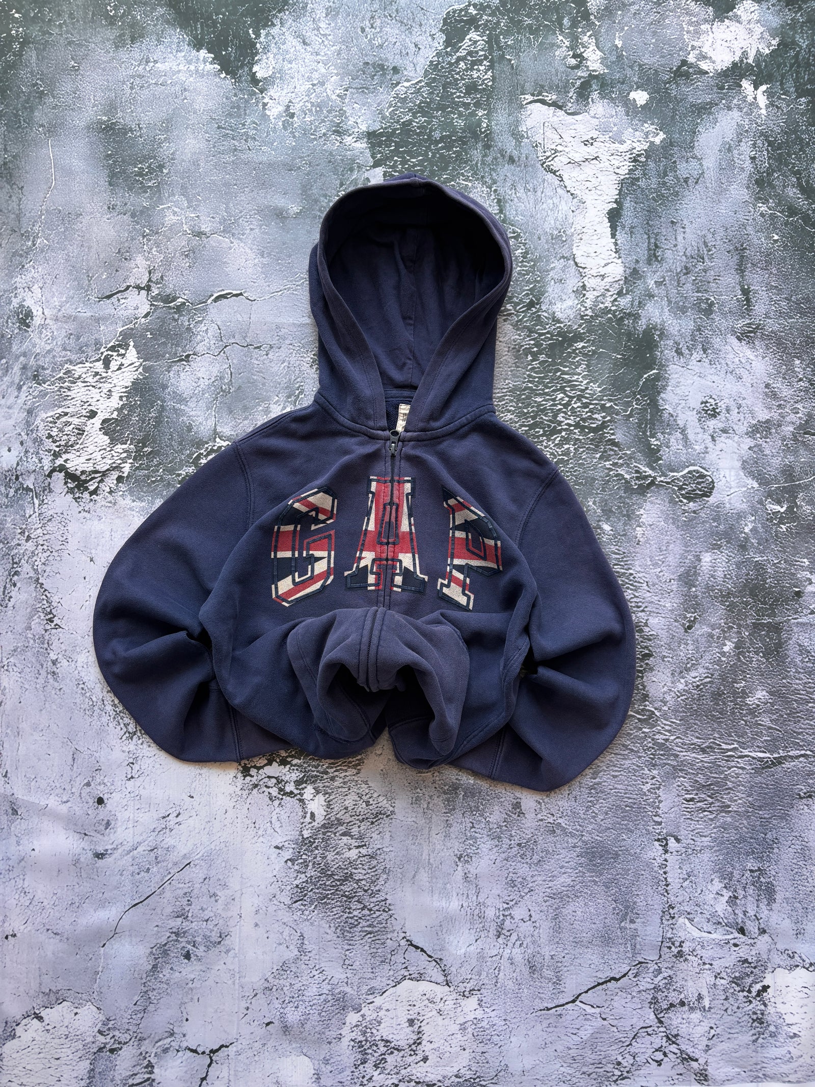 BLUZA HOODIE GAP UK VINTAGE RETRO PRZYLEGAJĄCY  KRÓJ