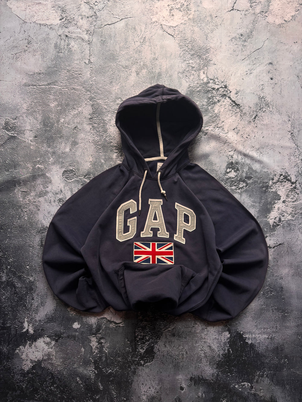 Bluza GAP granat flaga uk vintage