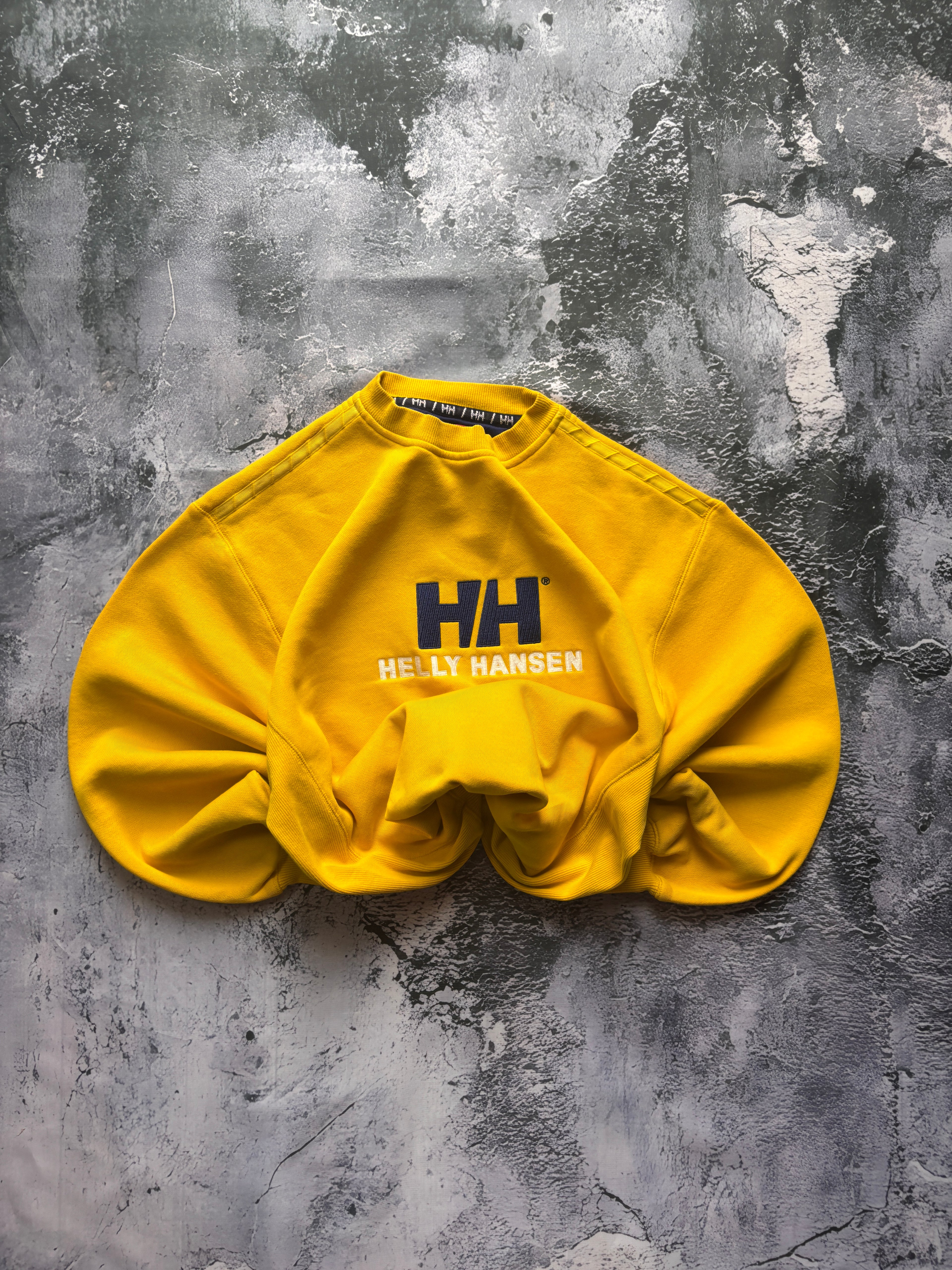 CREWNECK VINTAGE ŻÓŁTY HELLY HANSEN