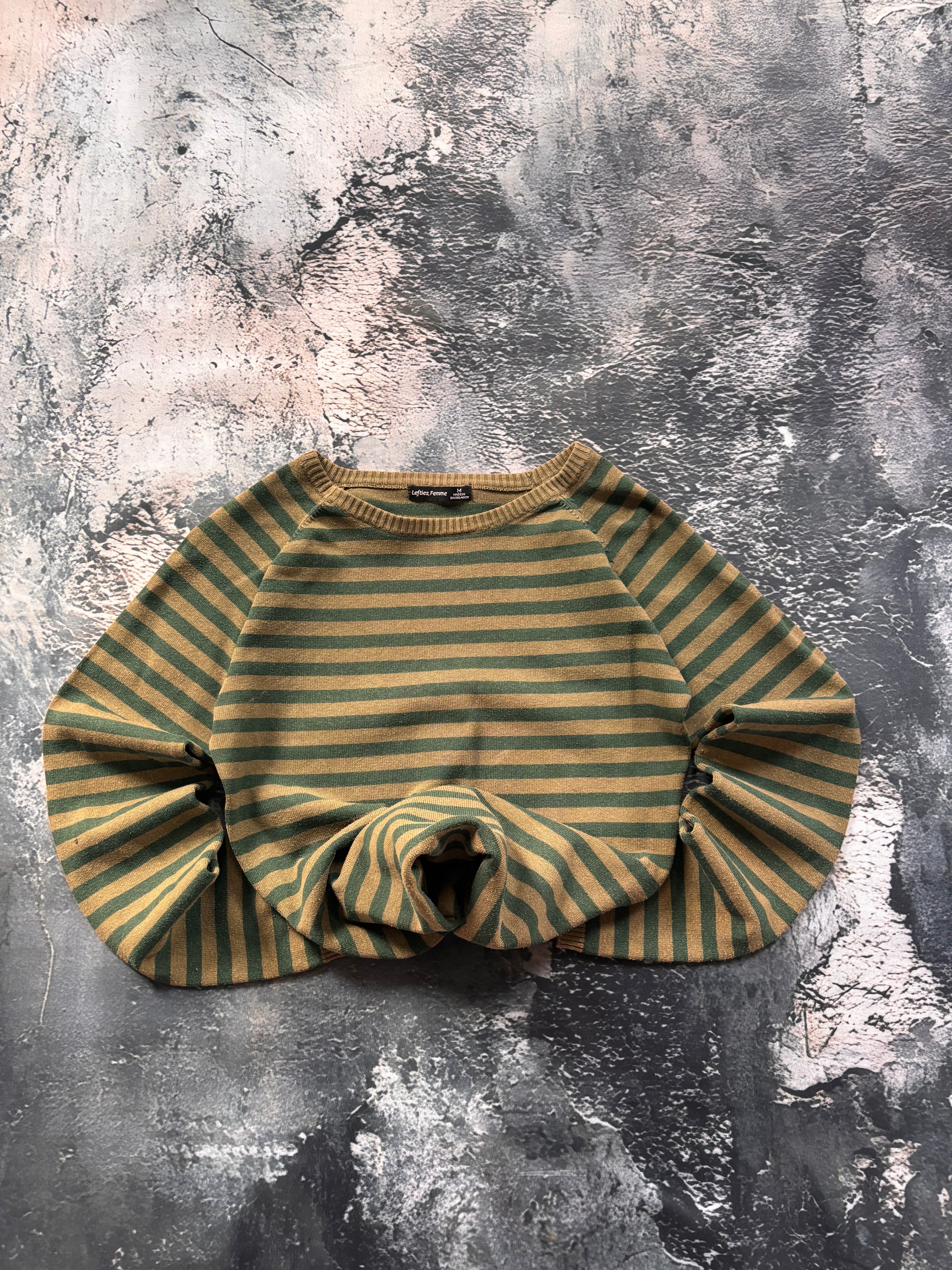 Sweter khaki zielony vintage
