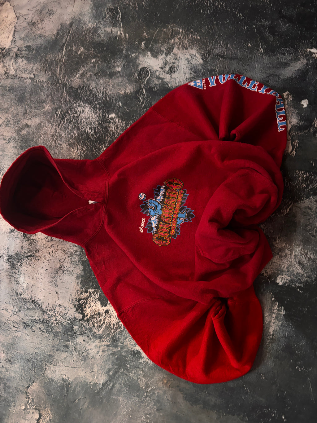 bluza hoodie ASCICS vintage oversize