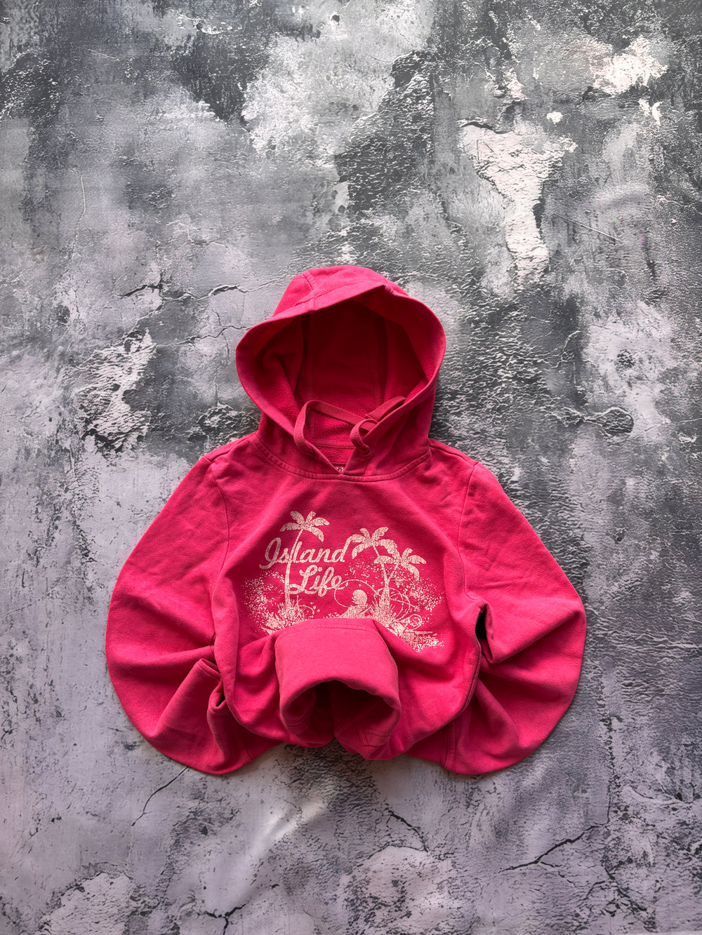 BLUZA HOODIE VINTAGE DISTRESSED EFEKT PROSTY KRÓJ