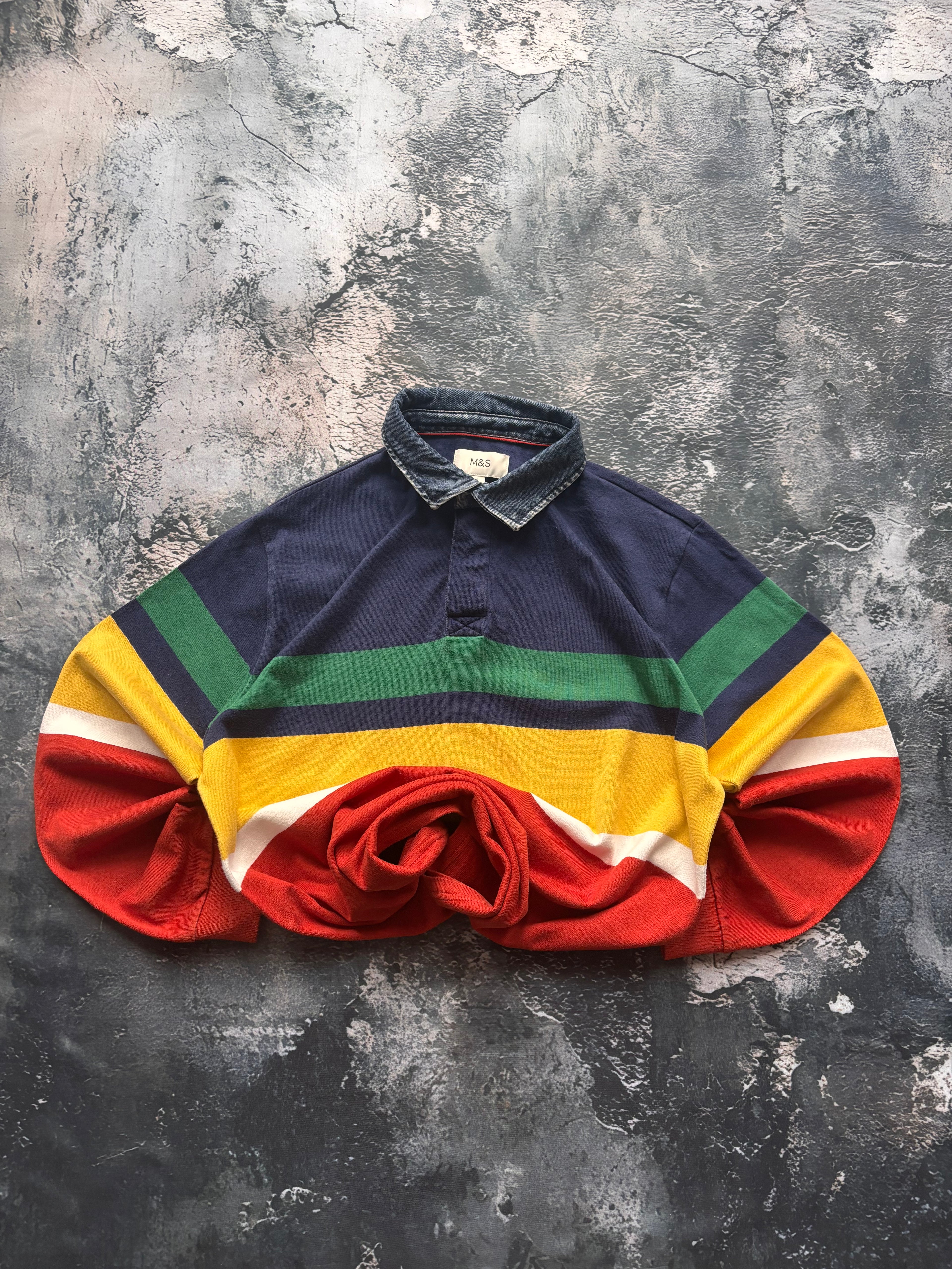 bluza crewneck multicolor vintage 90s retro