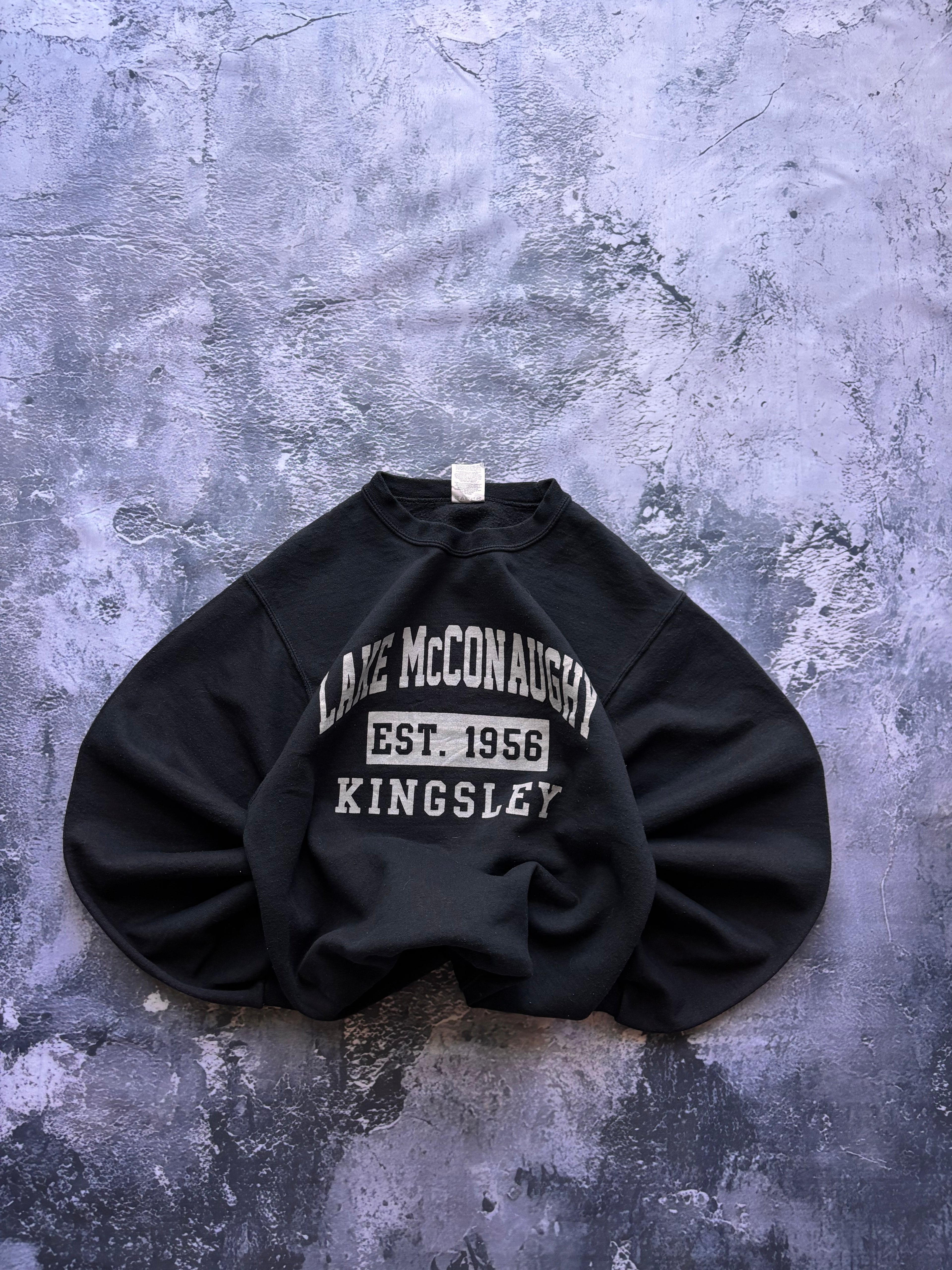 bluza crewneck czarna uniwersytecka usa streetwear basic