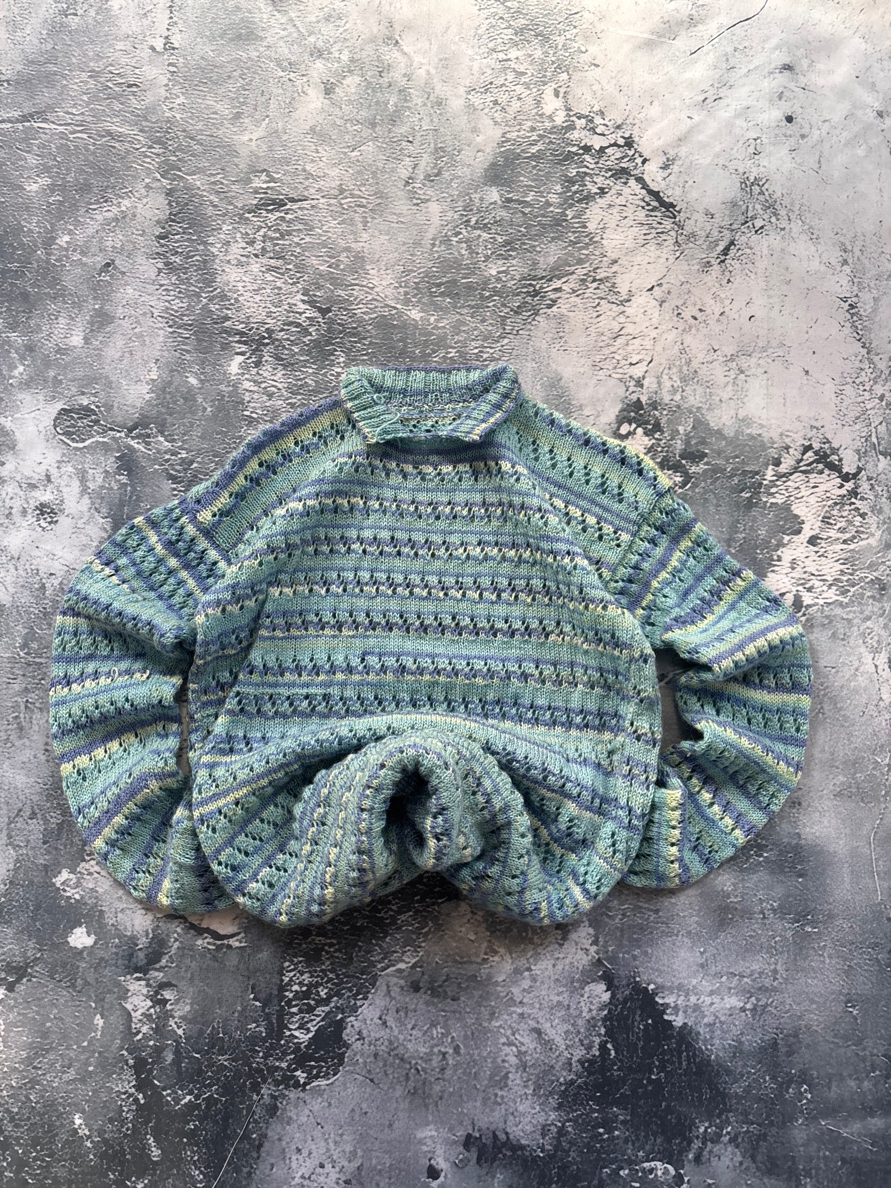 sweter niebieski vintage