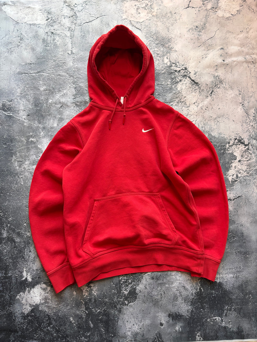 bluza hoodie basic czerwona nike