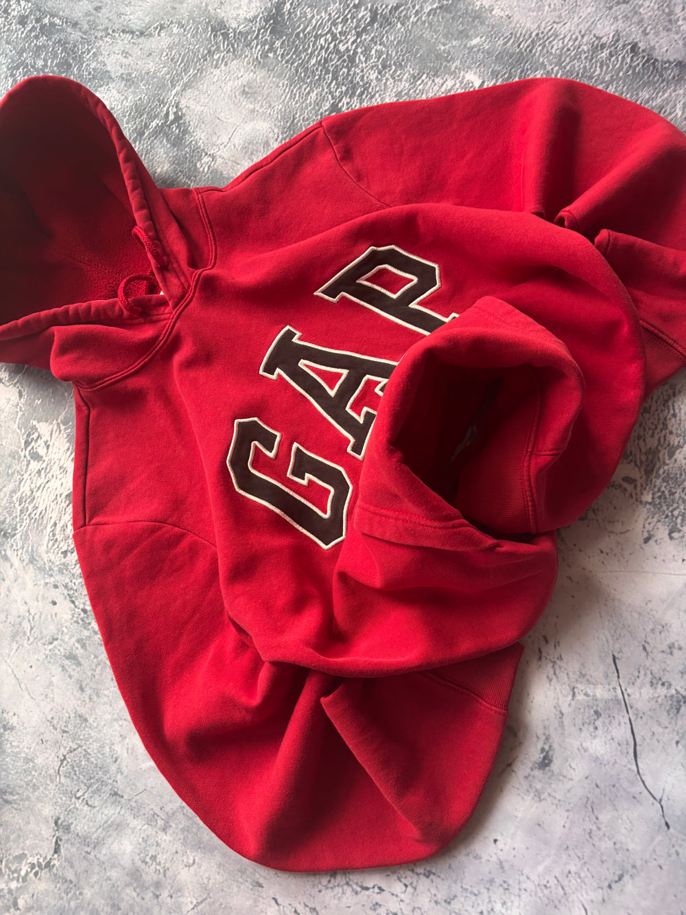 bluza GAP red czerwona basic vintage retro 90s streetwear