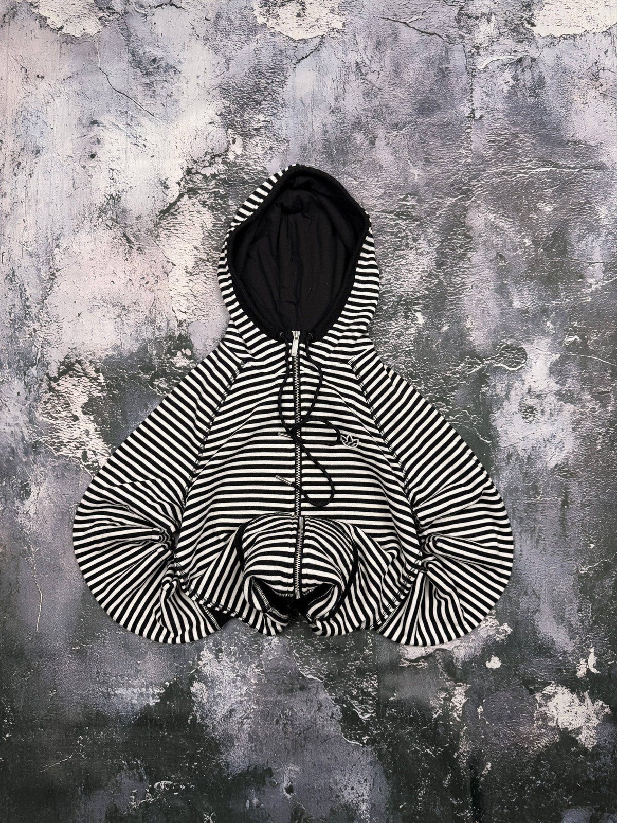 BLUZA HOODIE ADIDAS W PASKI RETRO 90S UNIKATOWA