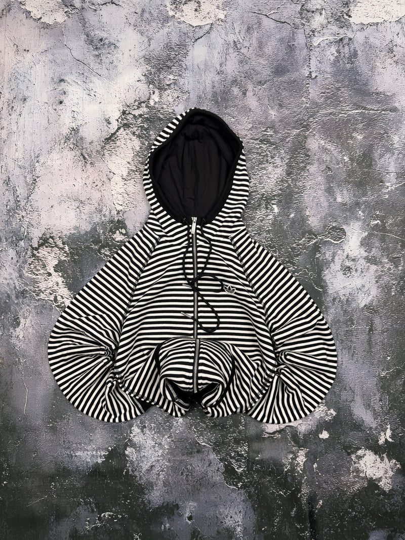 BLUZA HOODIE ADIDAS W PASKI RETRO 90S UNIKATOWA
