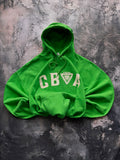bluza hoodie zielona uniwersytecka usa
