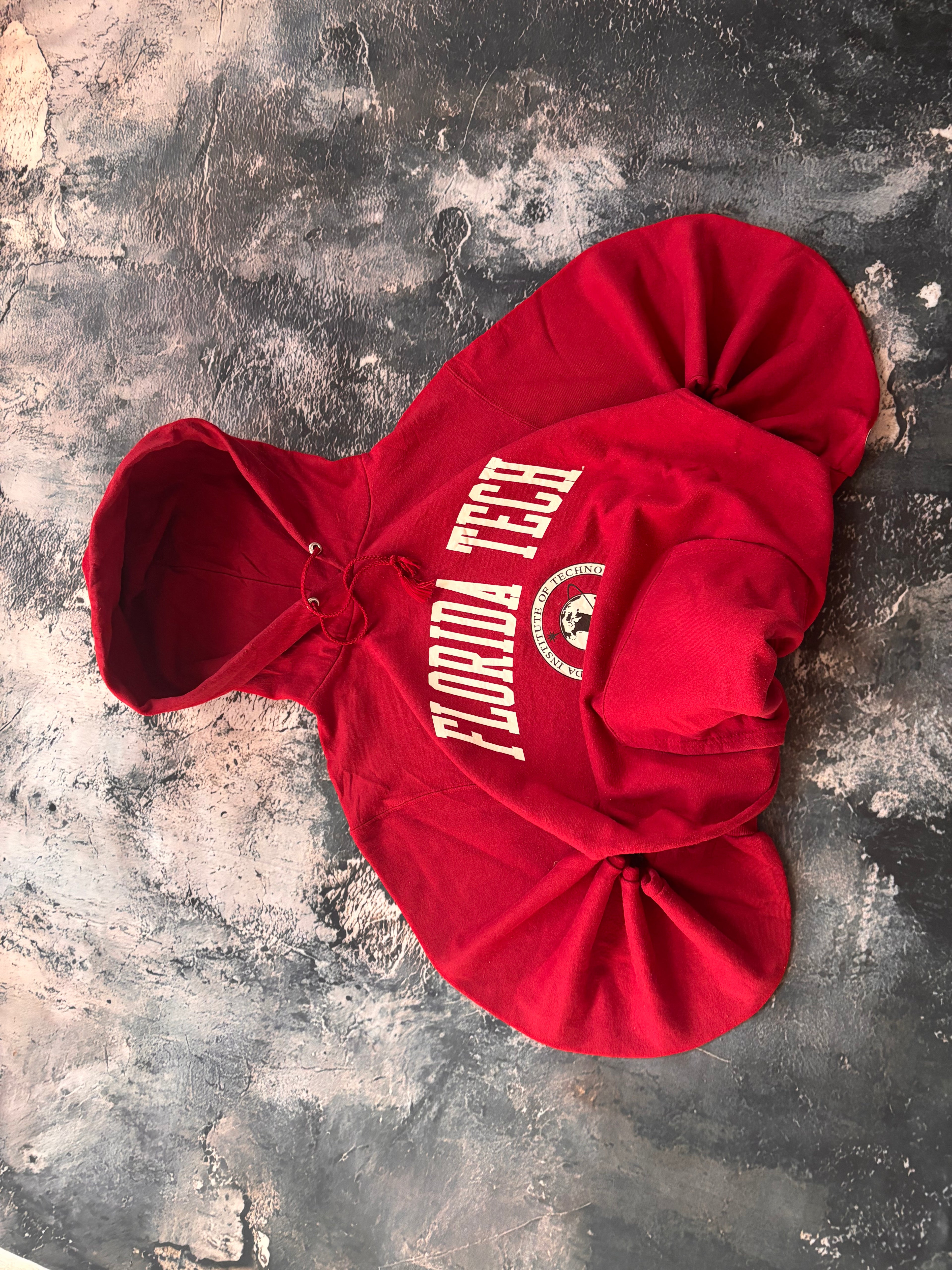 bluza hoodie vintage czerwona red FLORIDA RED CHAMPION