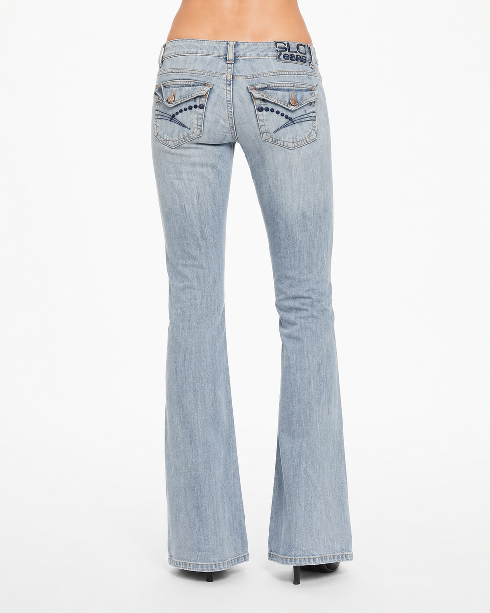 Jeans spodnie y2k bootcut  retro american streetwear