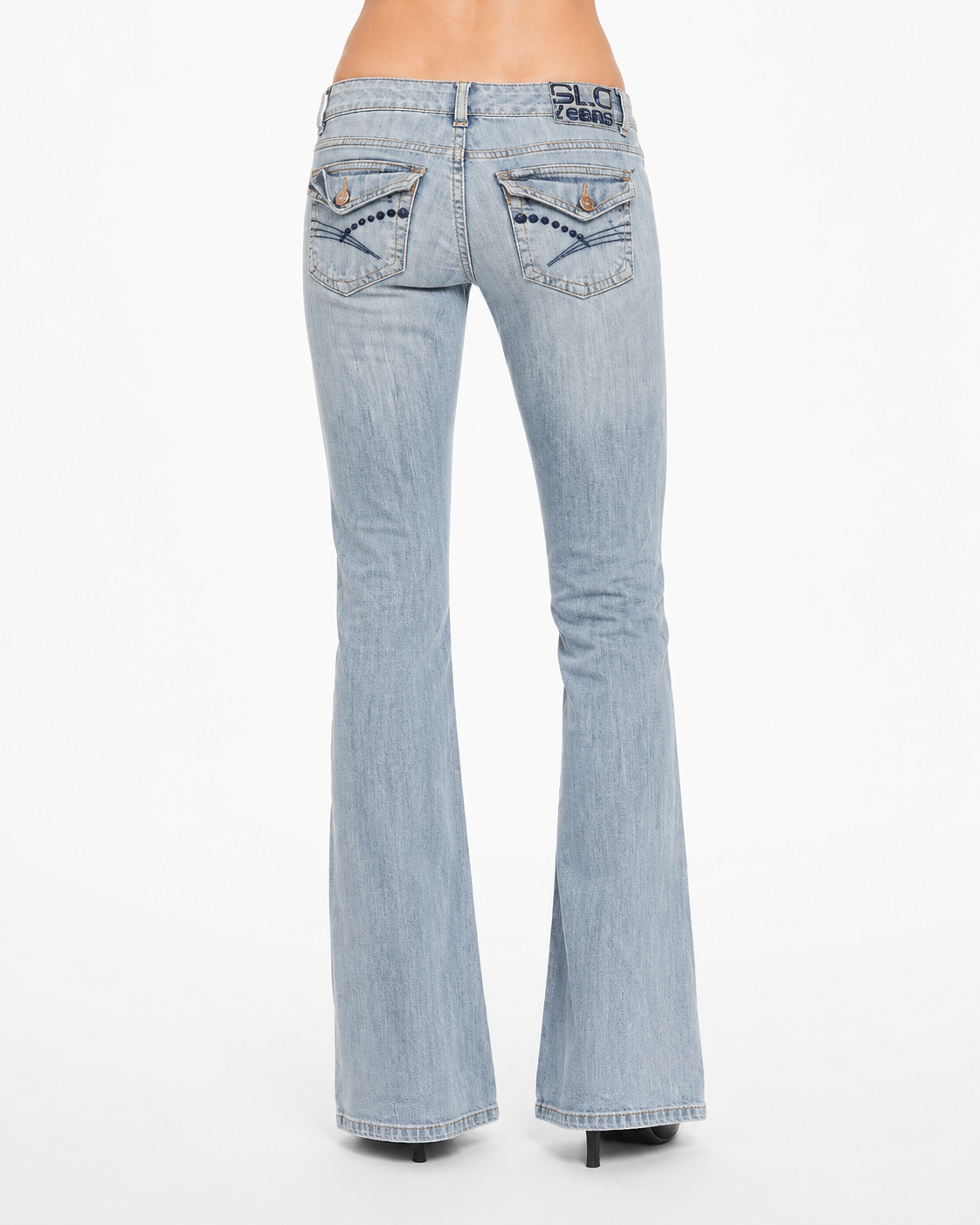 Jeans spodnie y2k bootcut  retro american streetwear
