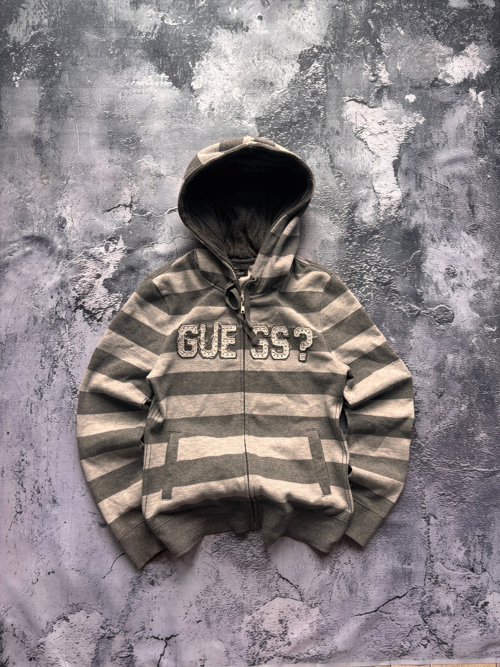 BLUZA HOODIE GUESS ? VINTAGE W PASKI RETRO UNIKAT