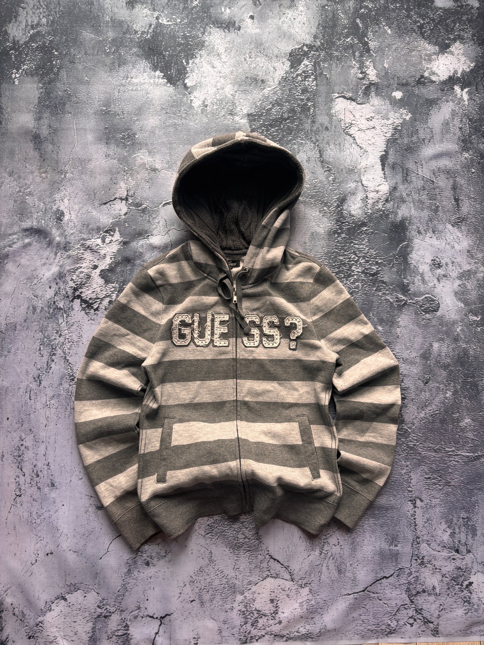 BLUZA HOODIE GUESS ? VINTAGE W PASKI RETRO UNIKAT