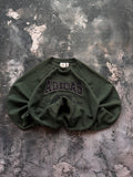 BLUZA CREWNECK RETRO VINTAGE CIEMNOZIELONA ADIDAS BIG LOGO