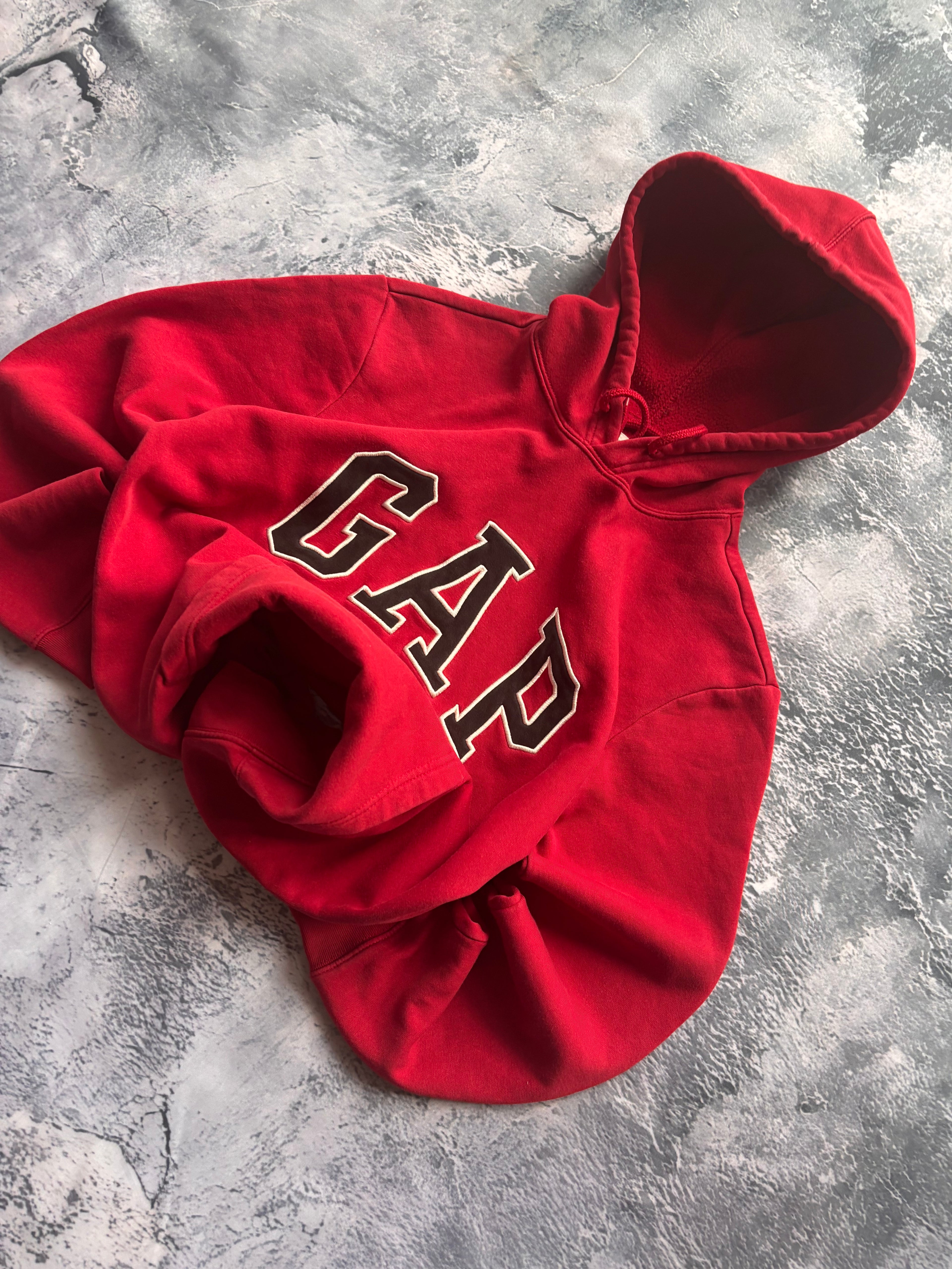bluza GAP red czerwona basic vintage retro 90s streetwear