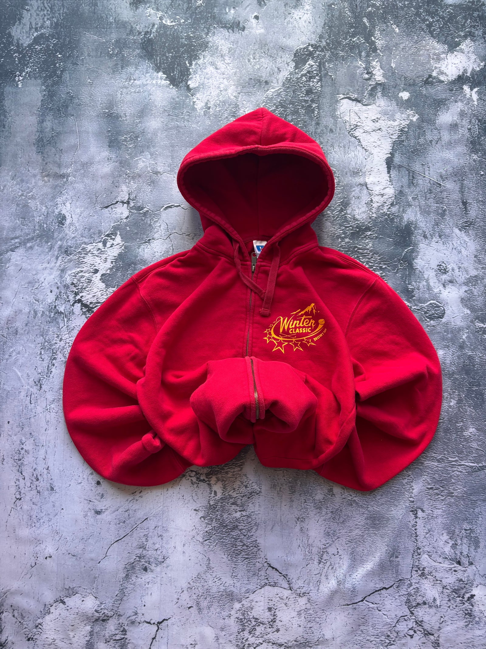 bluza zip hoodie czerwone a wyścigowa USA vintage