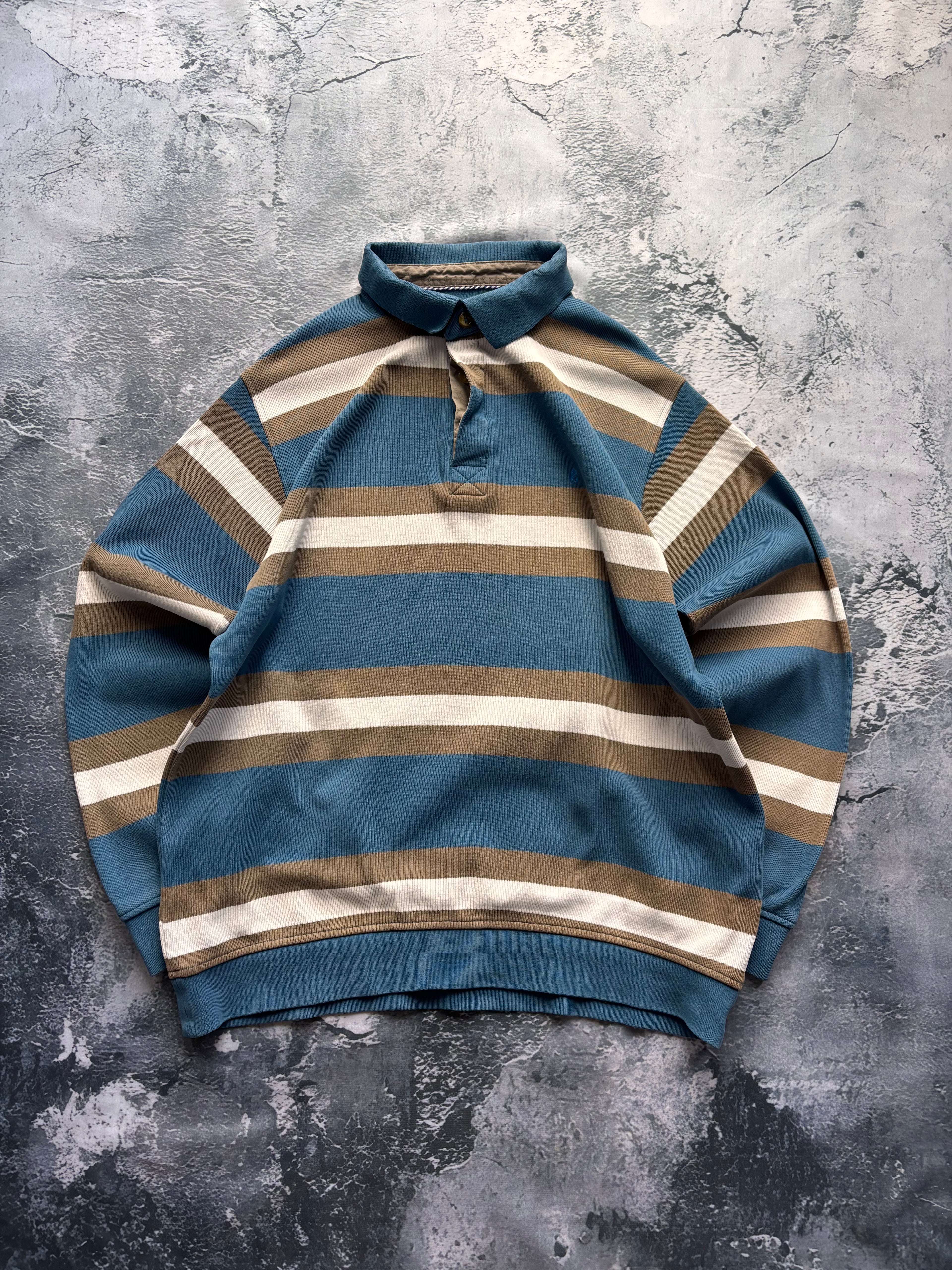 bluza crewneck polo w paski baby blue stripes