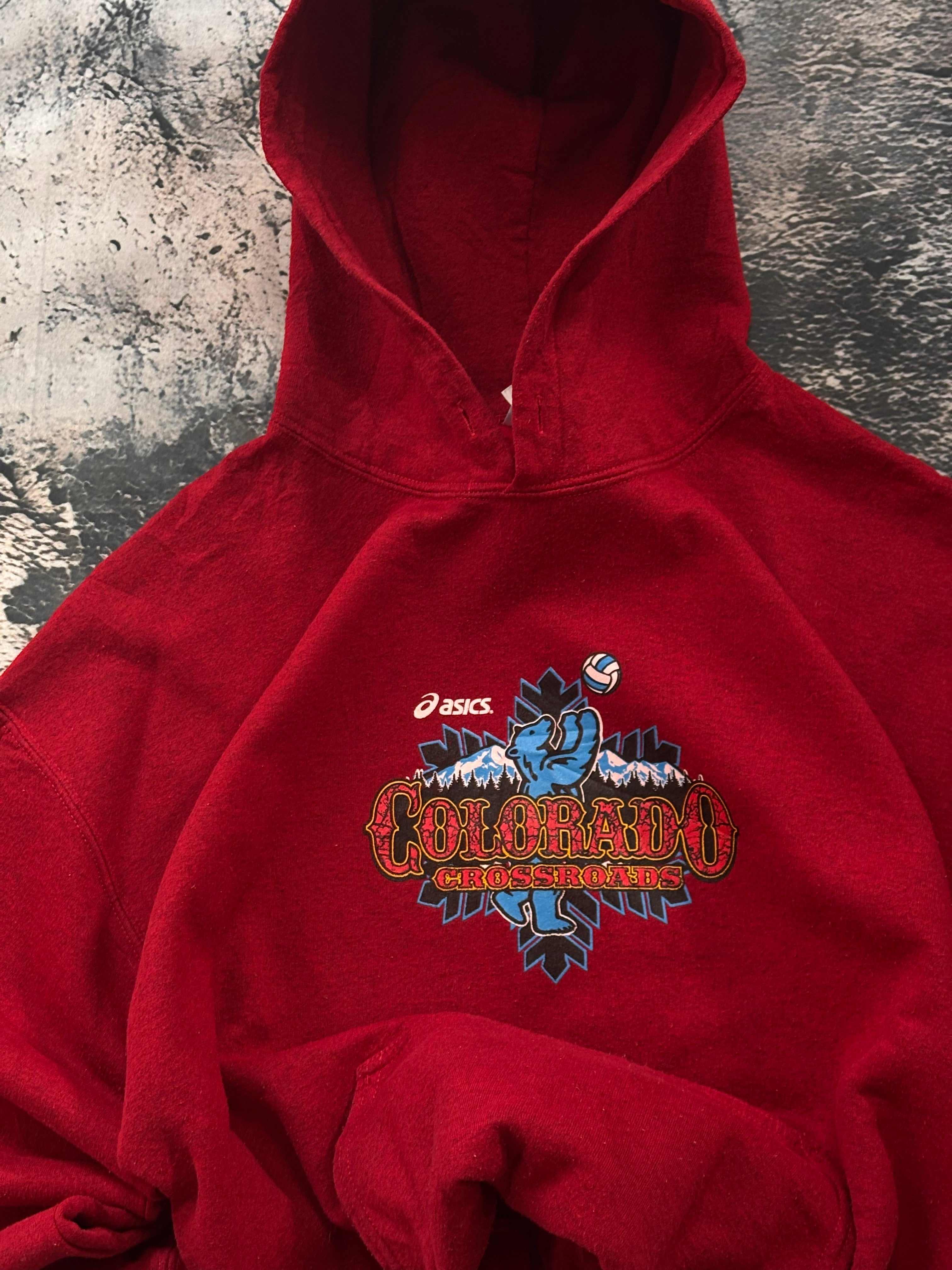 bluza hoodie ASCICS vintage oversize