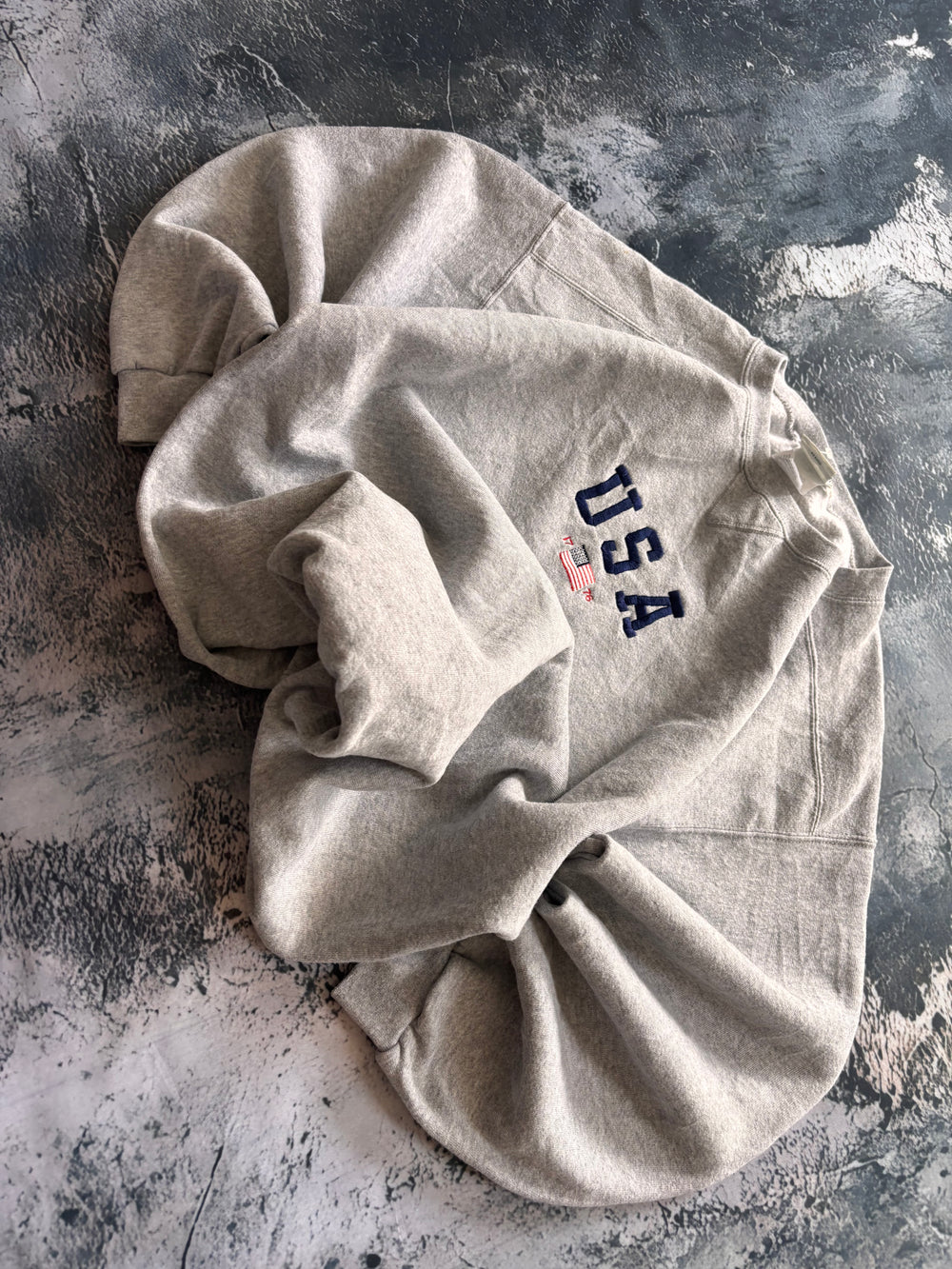 Bluza crewneck USA oversize vintage oldschool retro 90s minimal oldmoney streetwear