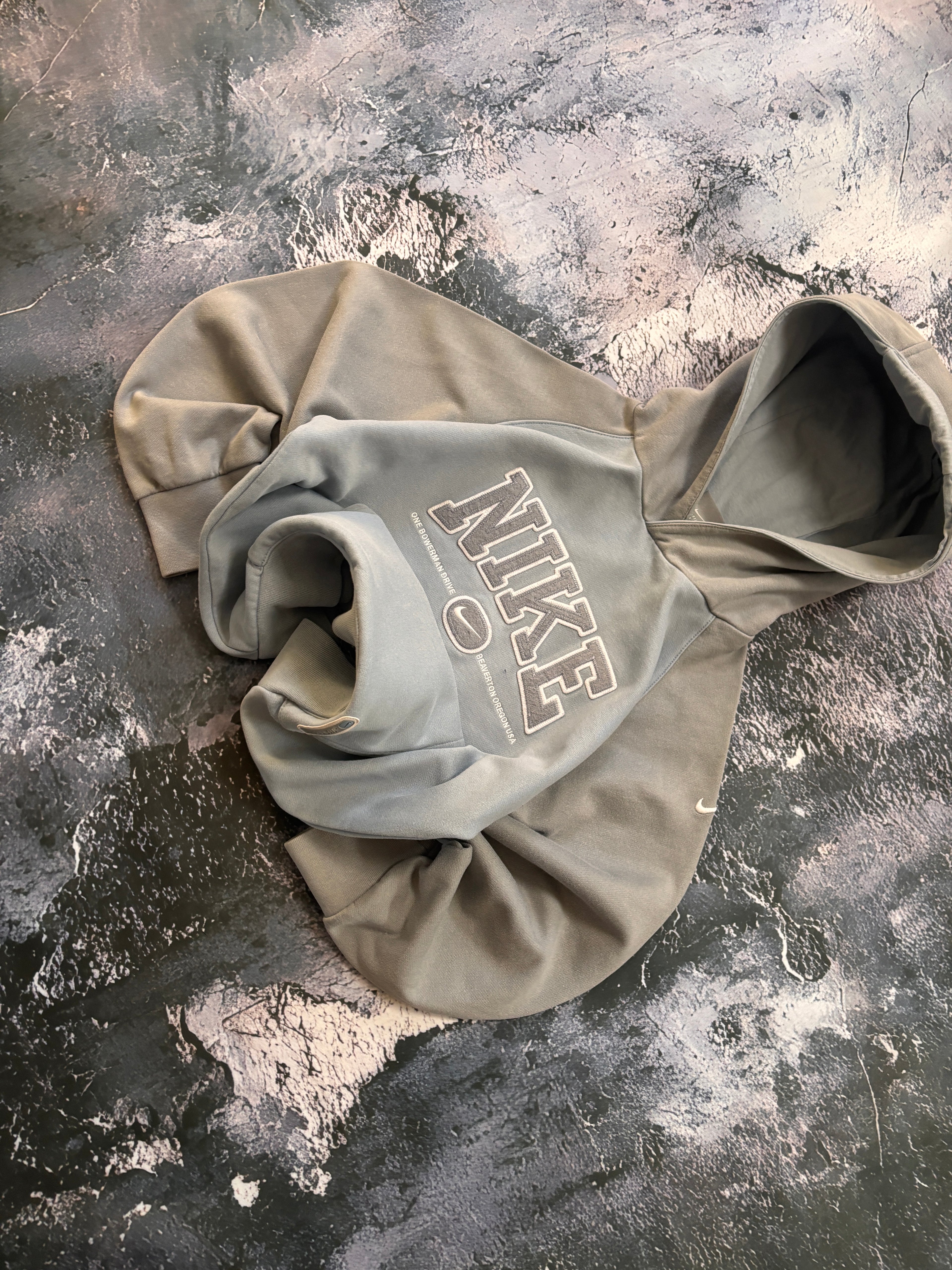 BLUZA NIKE SZARO NIEBIESKA UNIKAT PROSTY KRÓJ