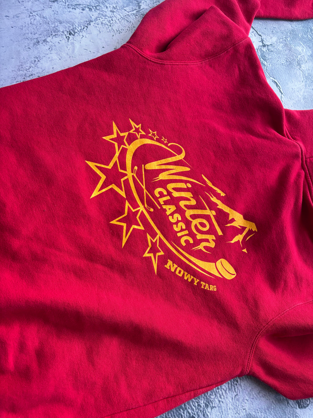 bluza zip hoodie czerwone a wyścigowa USA vintage