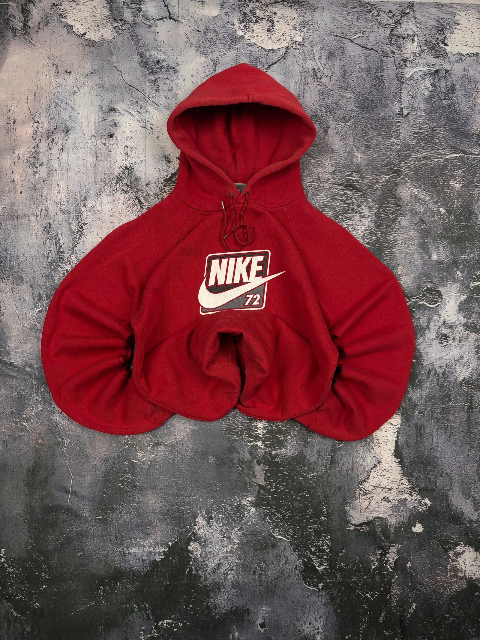 BLUZA HOODIE  RED OVERSIZE